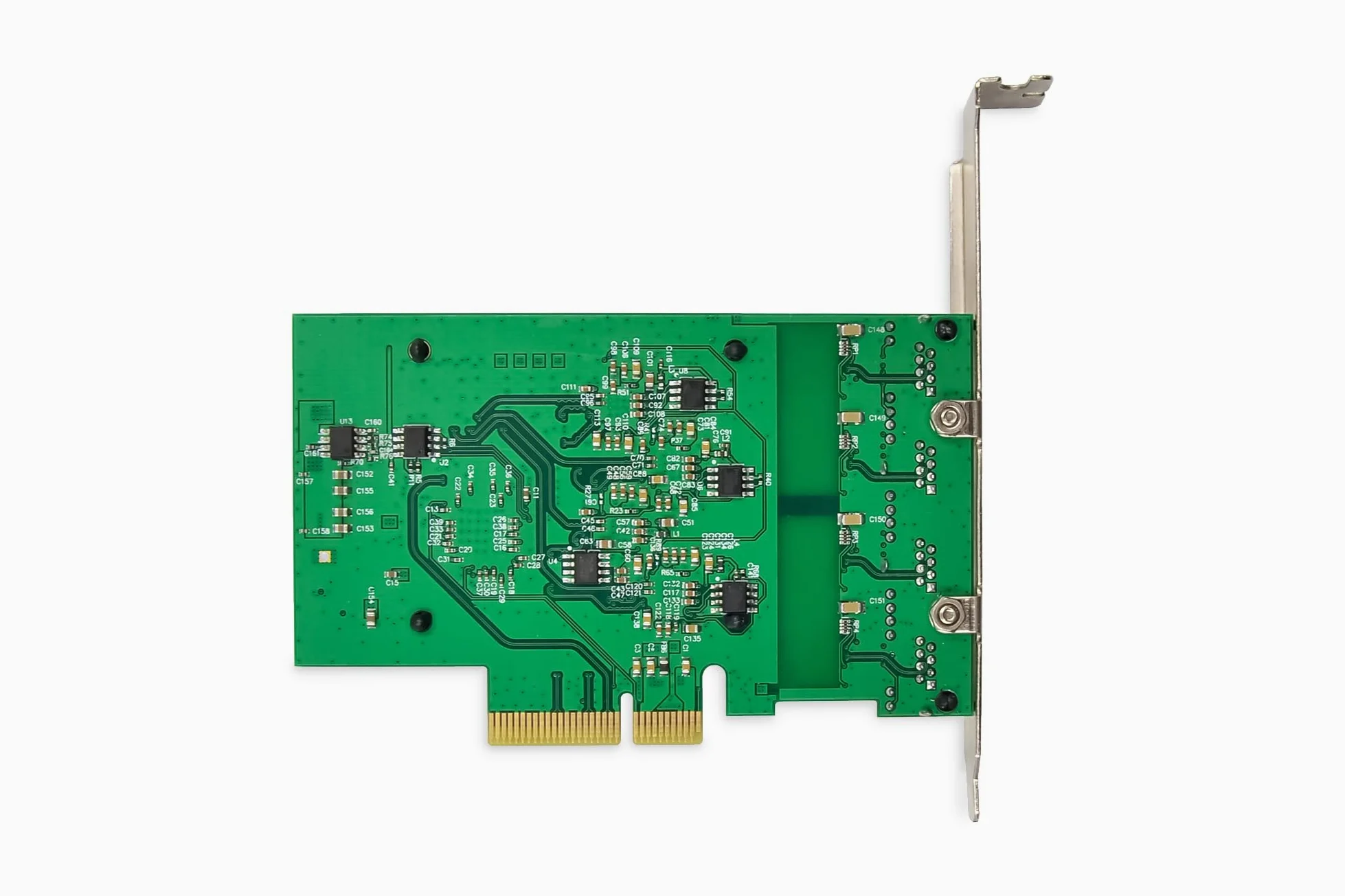 Digitus Scheda di Rete Server Ethernet 2,5 Gigabit - 4 Porte RJ45 - NIC - RTL8125B - 10/100/1000/2500 Mbps