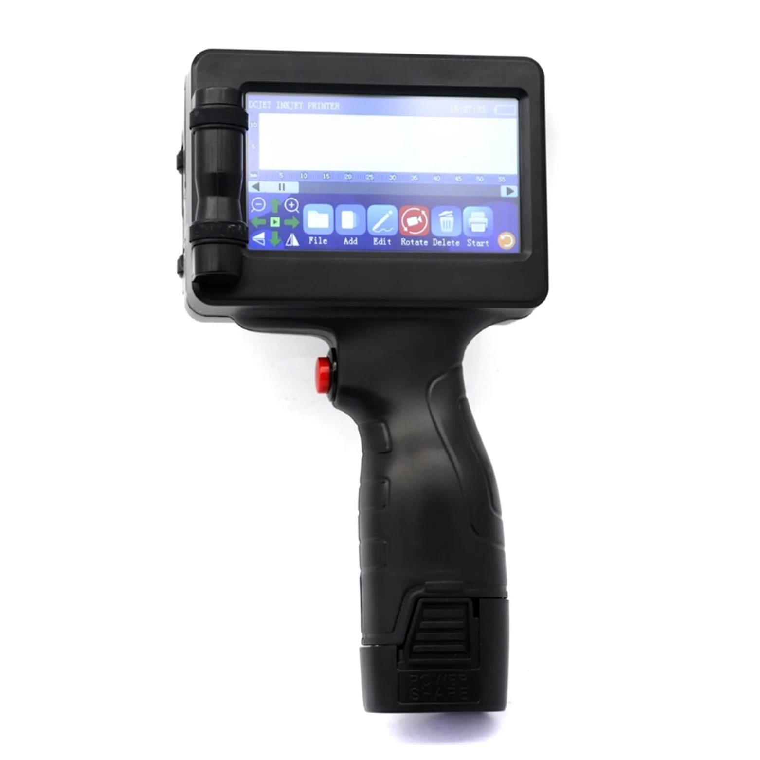 Stampante a getto d'inchiostro portatile da 12,7 mm 2588+ for codice a barre QR Data Numero Logo Data di scadenza Su Cartone, Legno(1 Printer 1cartridge)
