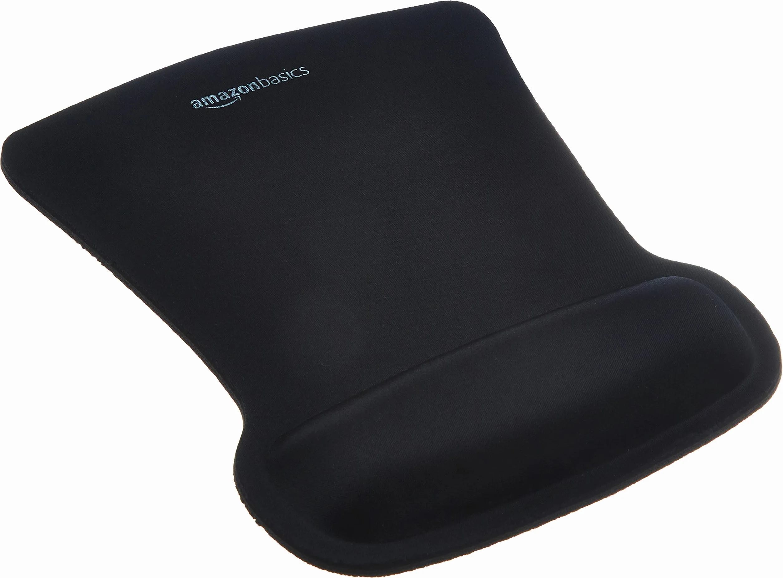 Amazon Basics Tappetino per mouse in gel con poggiapolsi, Nero
