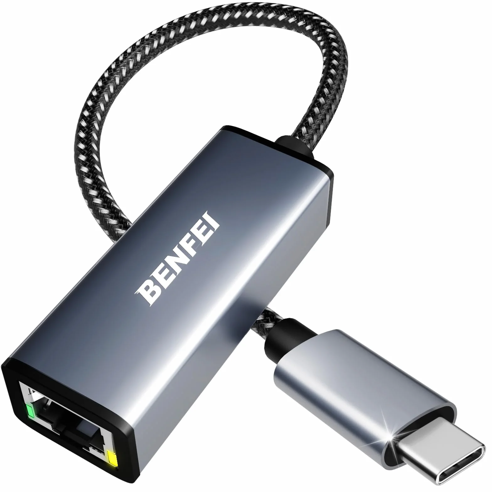 BENFEI Adattatore USB C a Ethernet RJ45 LAN Thunderbolt 3/4 per iPhone 15 Pro MacBook Pro Air 2023 iPad Pro iMac