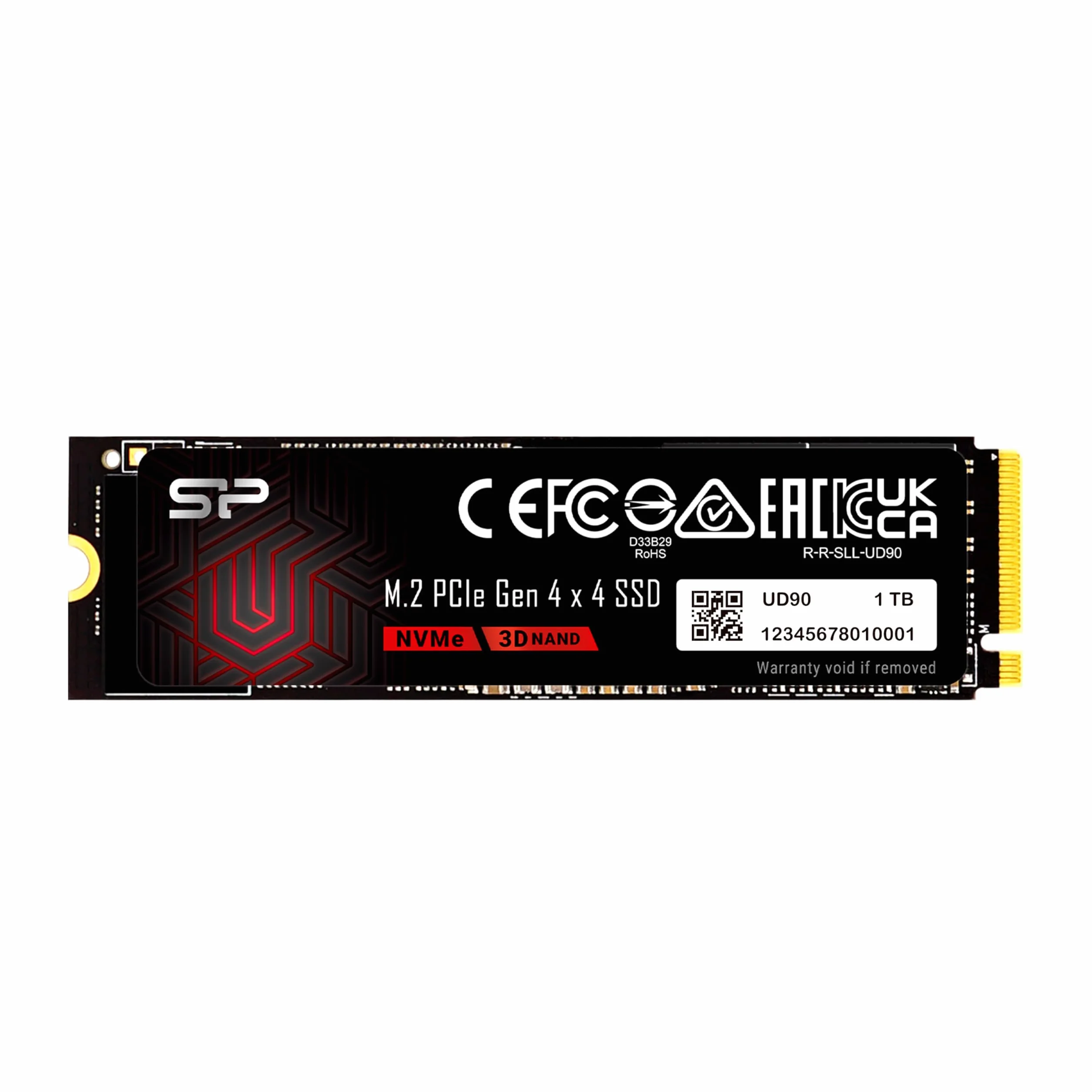 Silicon Power 1TB UD90 NVMe 4.0 Gen4 PCIe M.2 SSD R/W 5.000/4.800 MB/s Unità a stato solido