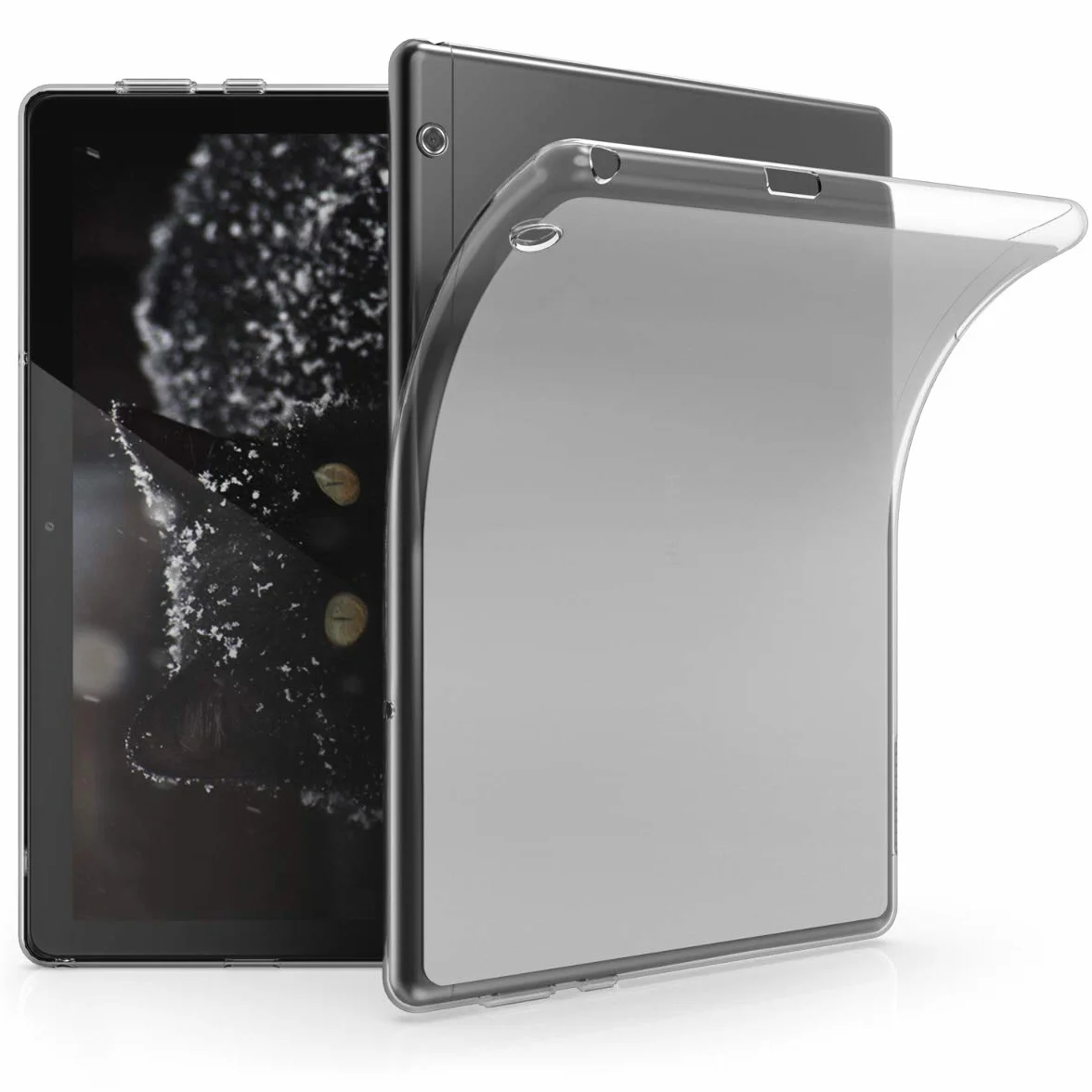 kwmobile Custodia Protettiva Tablet Compatibile con Huawei MediaPad T5 10 Cover - Cover Trasparente Morbida Silicone Tablet trasparente
