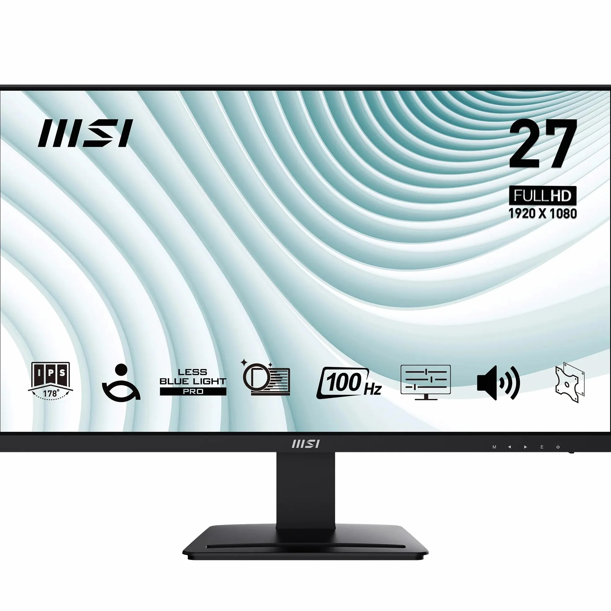 Monitor MSI PRO MP273A 27" Full HD IPS 1920x1080 100 Hz VESA HDMI 1.4 DP 1.2a