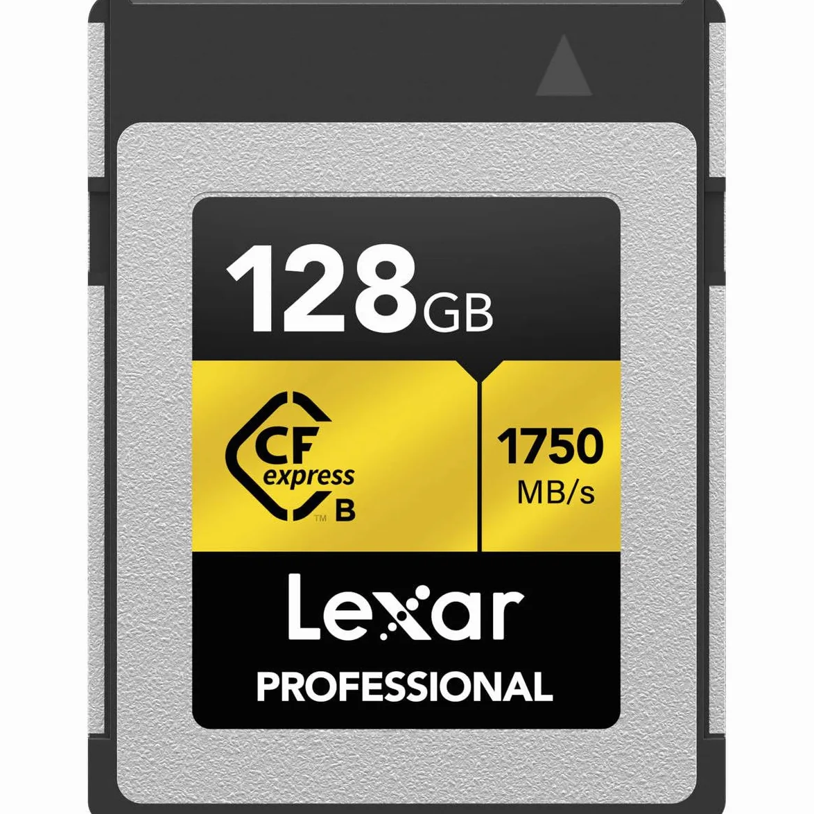 Lexar Scheda di memoria professionale CFexpress di tipo B da 128 GB, serie Gold, fino a 1750 MB/s in lettura, registrazione video Raw 8K, supporta PCIe 3.0 e NVMe (LCXEXPR128G-RNENG)