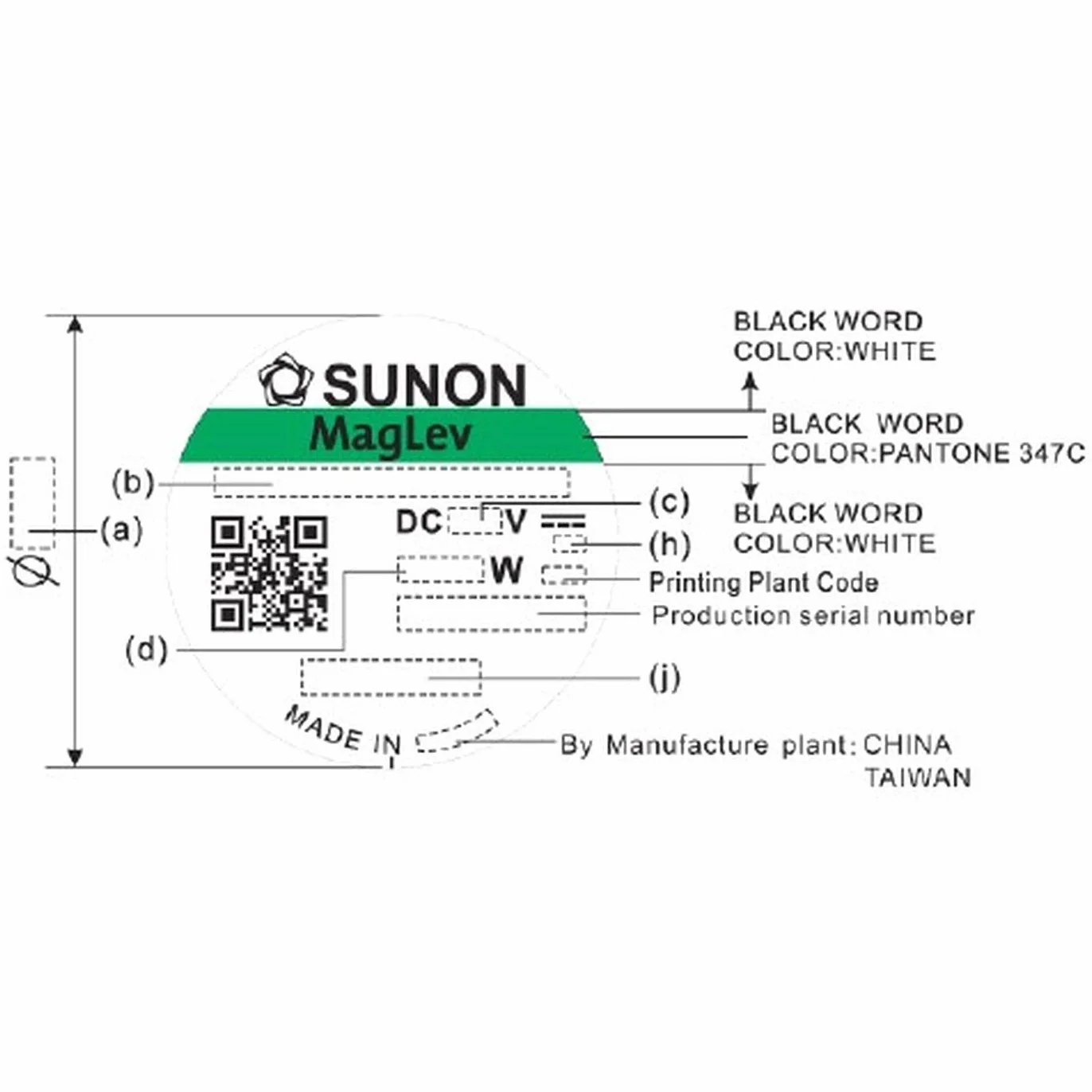 Ventola 12V DC 1,56W 60x60x25mm 45,9m³/h 5200U/Min 45,9m³/h Sunon MF60251VX1000UA99