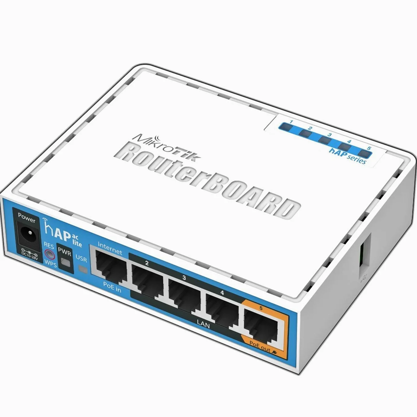 Mikrotik HAP ac lite 500Mbit/s Power over Ethernet (PoE) White WLAN access point - WLAN Access Points (500 Mbit/s, IEEE 802.11a,IEEE 802.11ac,IEEE 802.11b,IEEE 802.11g,IEEE 802.11n, 10,100 Mbit/s, 16 MB, 64 MB, 2 dBi)