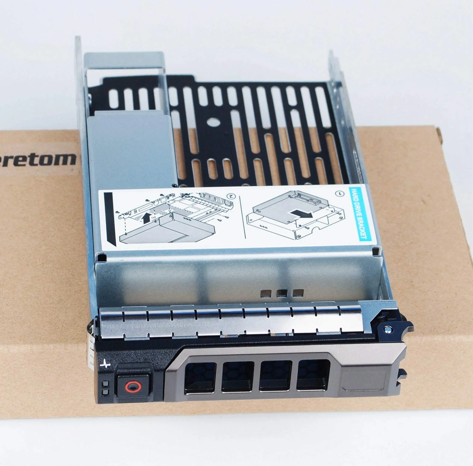 Hybrid Hard Drive 6,3 cm 2.5" 9W8C4 Vassoio Adattatore a 8,9 cm 3.5" Tray Caddy for Dell R730xd R720xd T610 T630 R320 R420 R530 R720 T320 T420 T620 T430 MD1200 MD3200