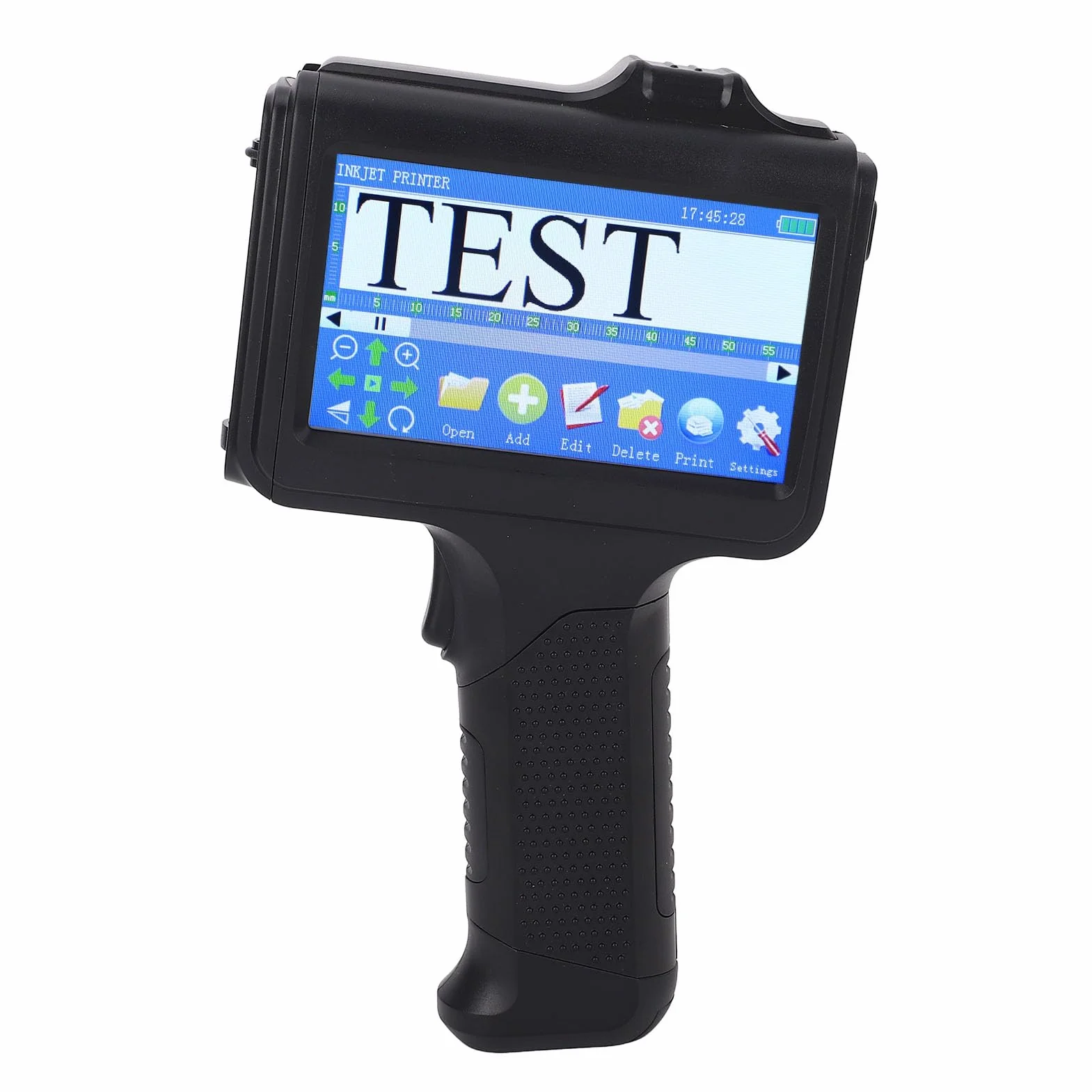 Stampante a Getto d'inchiostro Portatile, Touchscreen HD da 4,3 Pollici Batteria da 2600 MAh Stampante a Getto d'inchiostro Portatile, Pistola per a 'inchiostro con Altezza di Stampa