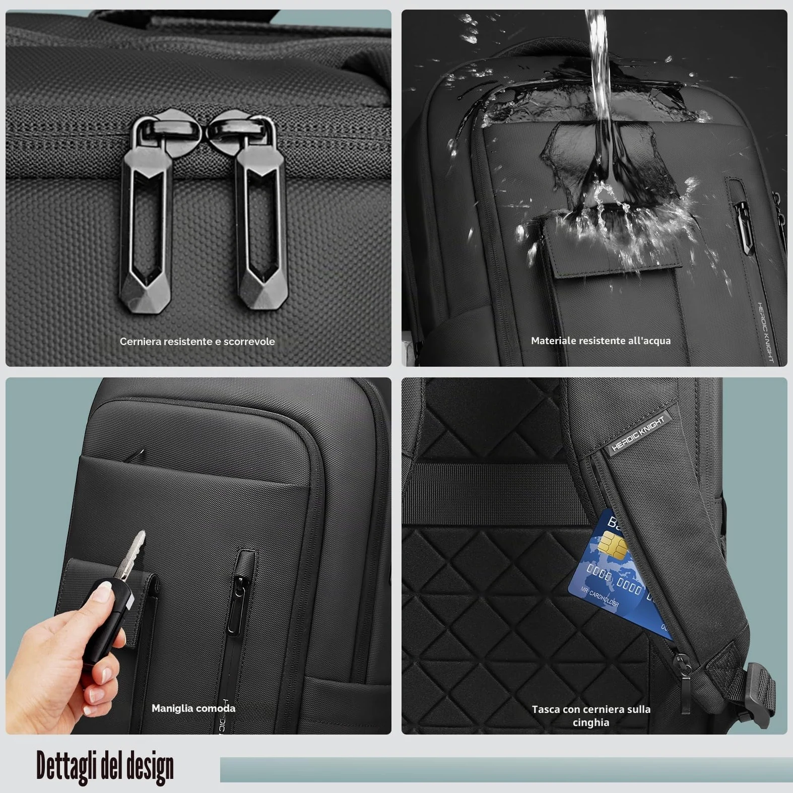 Zaino Uomo per Laptop Computer Zaino da Lavoro da 16 pollici con Porta di ricarica USB Zaino Porta PC da Viaggio Leggero Resistente all'acqua e Antifurto per Ufficio Lavoro Università Scuola-Nero