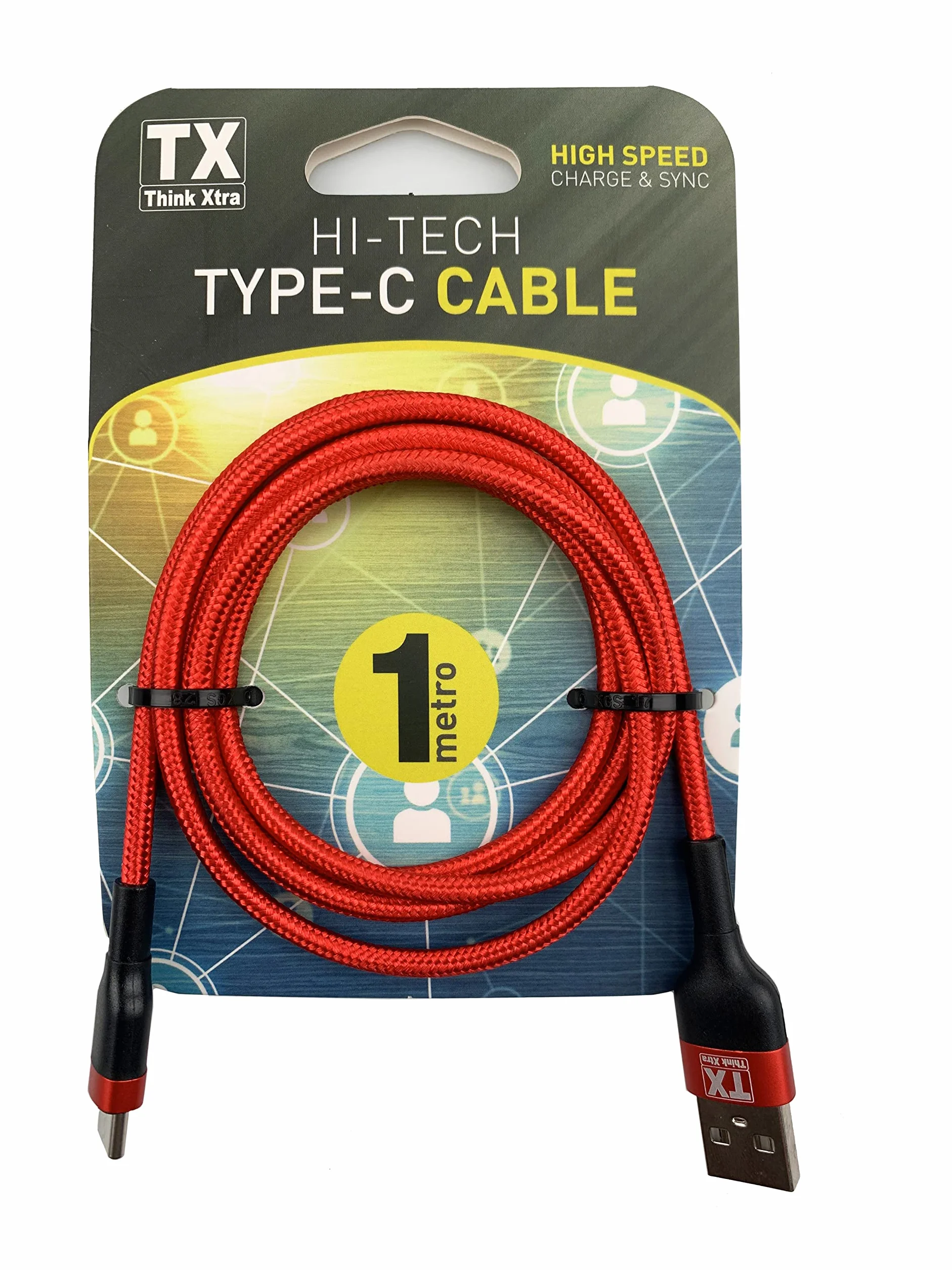 Tx Think Xtra Cavo Type C - USB A Easy Pack 1mt