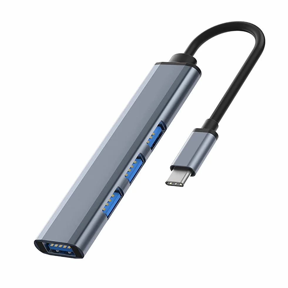 Hub USB C Porta Multiplead Aptatore, Docking Station Tipo Adattatore USB 4 porte, 1 USB 3.0 e 3 USB 2.0 Hub per Macbook Pro/Air PS4 PC Portatile Unità mobili e altro ancora