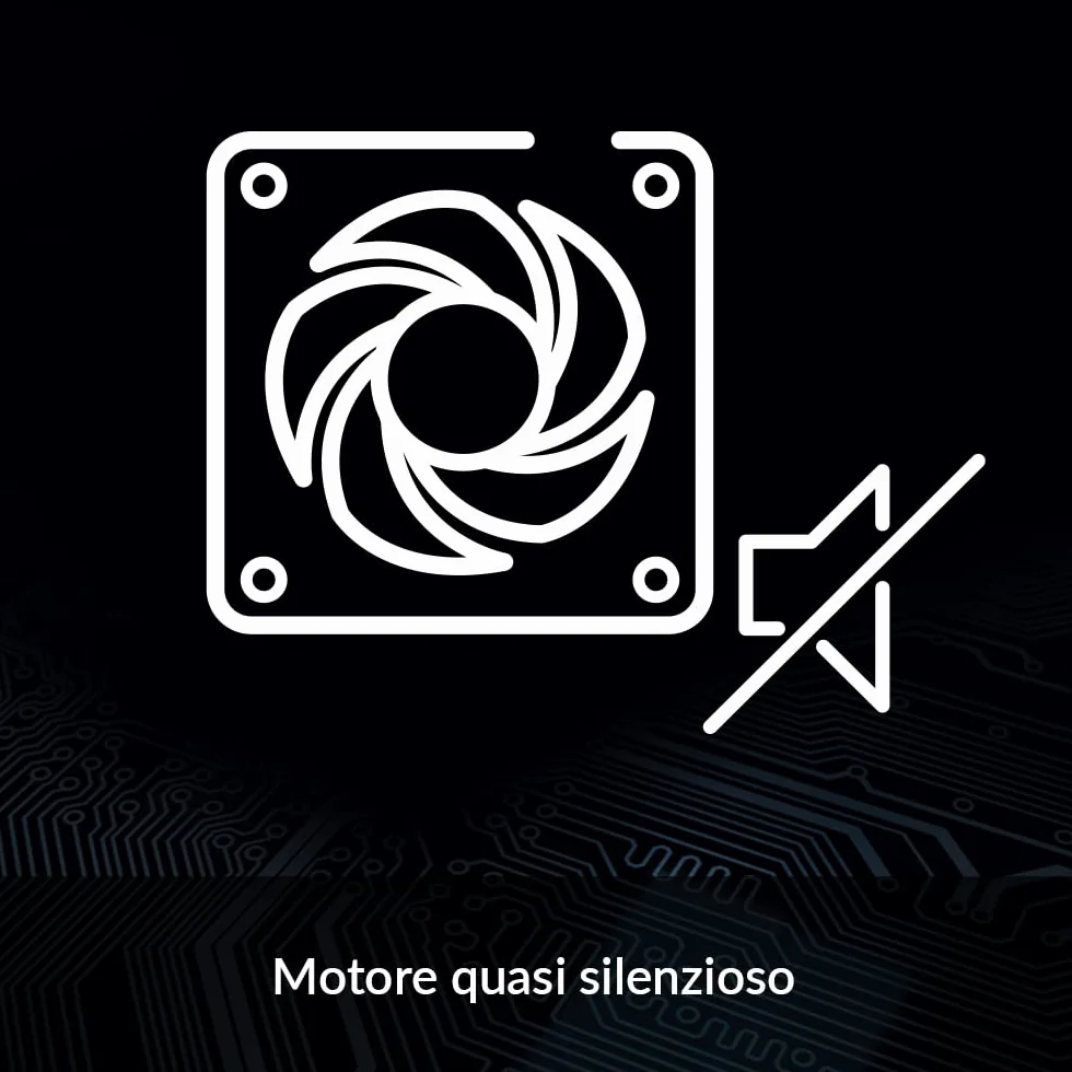 ARCTIC P12 Silent - 120 mm Ventola per PC molto Silenziosa, 0,08 Sone, Sistema Anti-Vibrante, Pressione Statica, Velocità 1050 RPM, 0,08 Sone - Nero