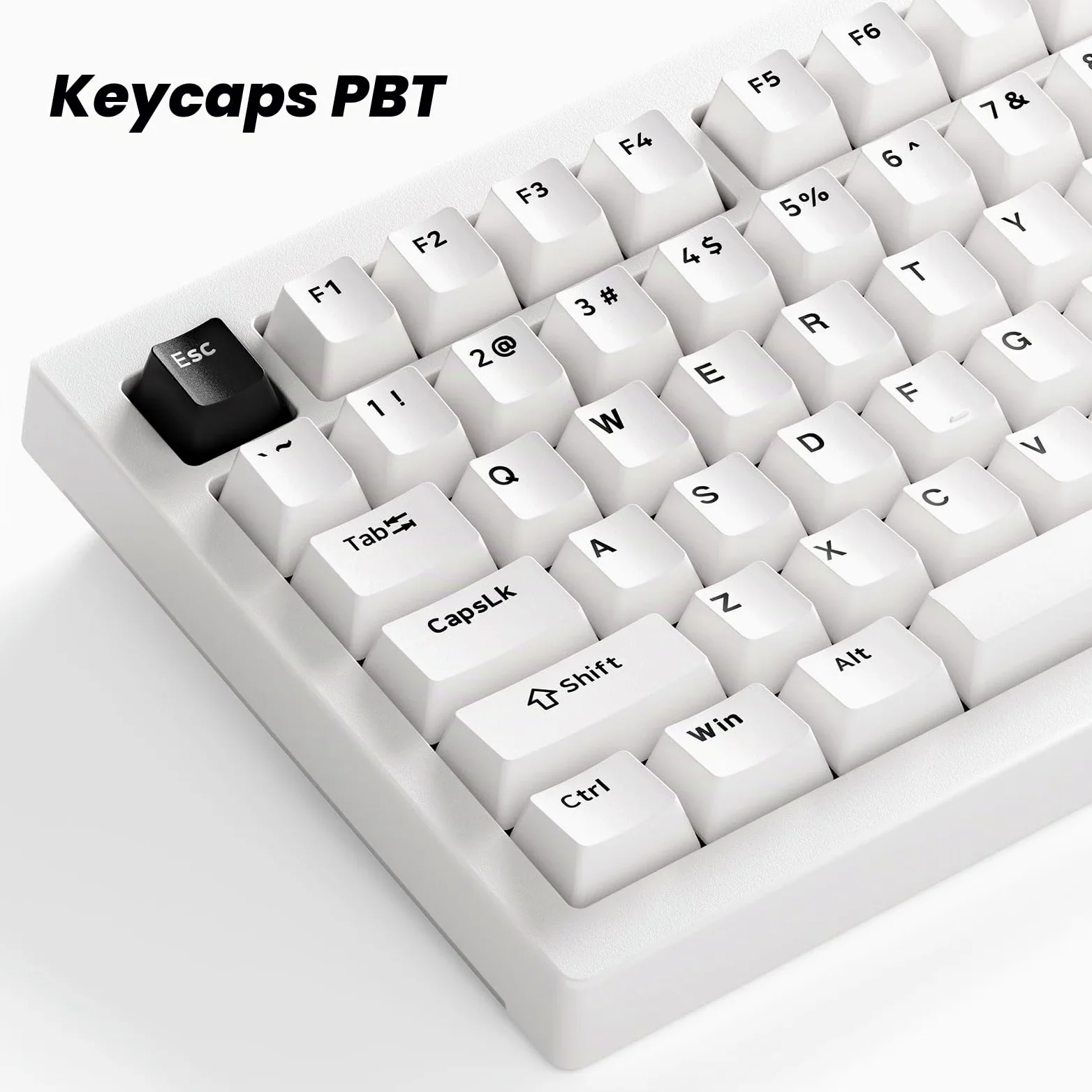 Akko 5075 V3 Tastiera Meccanica 75% Gasket RGB Hot Swap | Layout QWERTY, RGB Programmabile, Switch Frost Pink per Build Custom, Ufficio e Gaming (Nero su Bianco)