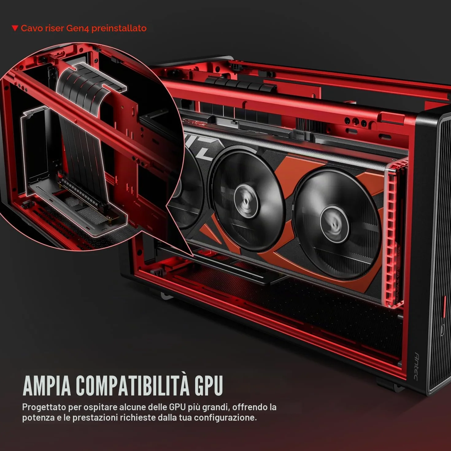 Antec Performance 1 M Nero Mini ITX PC Gaming Case