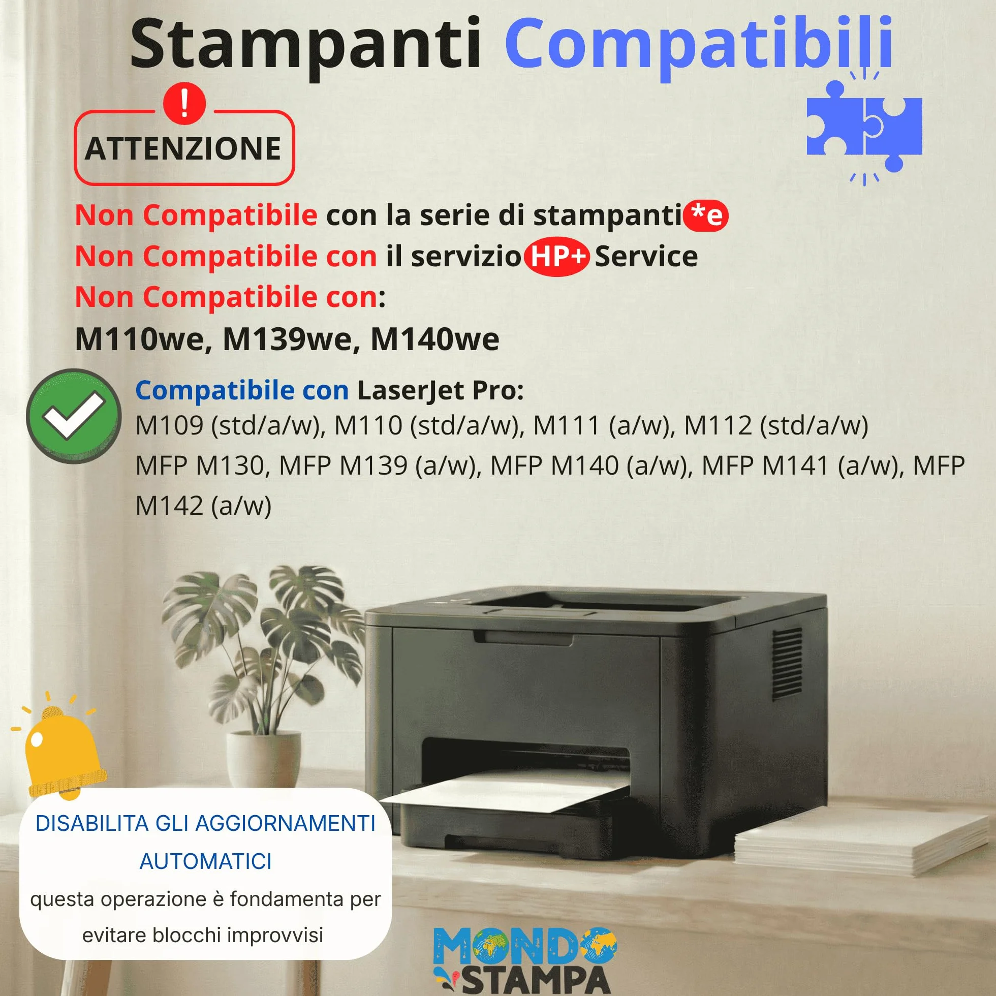 W1420A CON CHIP (950 pagine) Compatibile Toner Sostituzione per HP 142A per Laserjet M140W, M110W,m1410W IL TONER E' UTILIZZABILE SOLO PER LE STAMPANTI ELENCATE IN DESCRIZIONE PRODOTTO