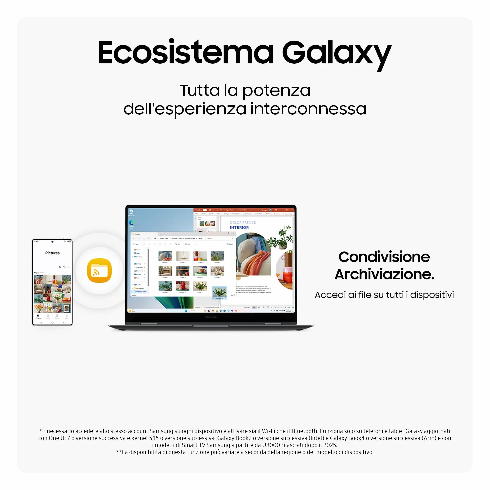 Samsung Galaxy Book5 Pro 360 16", Garanzia 3 anni, AI PC, Processore Intel Core Ultra 7 Serie 2, 16GB RAM, 1TB SSD, Display touch 3K Dynamic AMOLED 2X, S Pen, Windows 11 Home, Copilot+ PC, Gray [ITA]