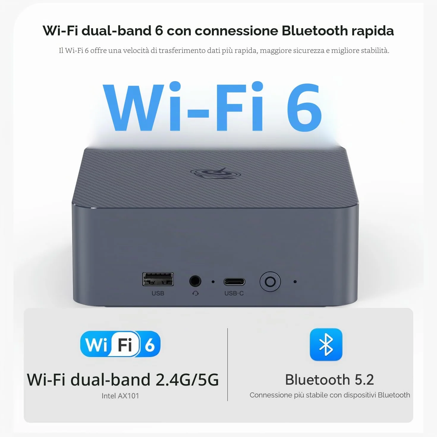 Beelink EQi13 Mini PC Intel Core i5 13500H 16GB DDR4 500GB SSD Windows 11 Pro 4K Dual Display WiFi 6