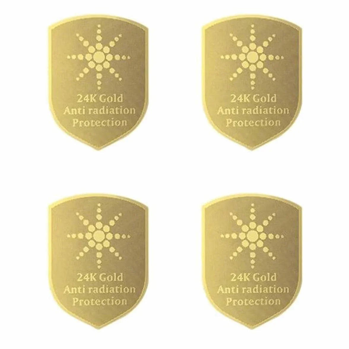 Scudi Adesivi Anti-Radiazioni EMF per Tablet Portatile in Oro 24K