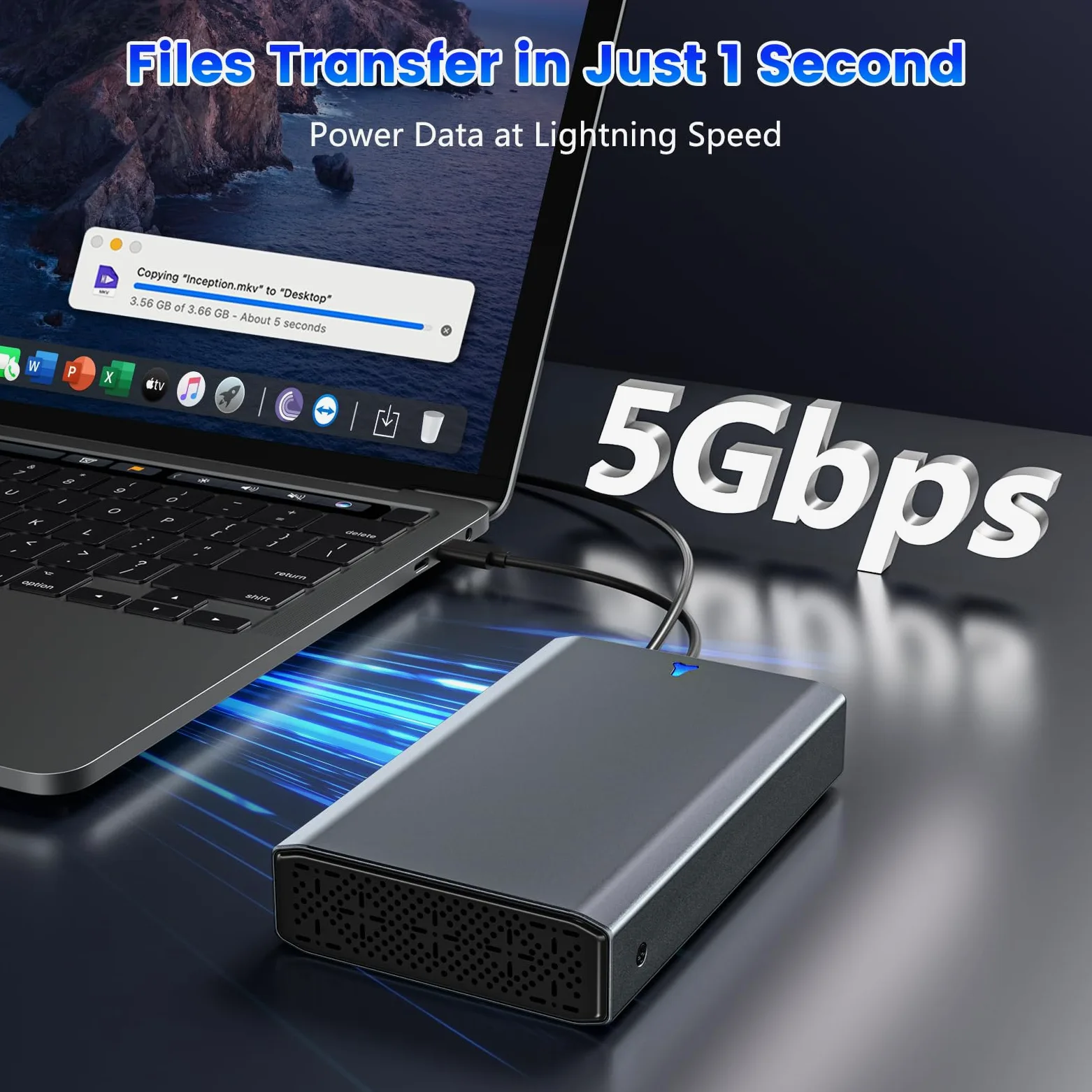 Adattatore da SAS a USB 3.0, docking station per disco rigido SAS per SSD HDD da 2,5/3,5", alloggiamento esterno senza attrezzi con adattatore di alimentazione 12 V/2 A e ventola di raffreddamento