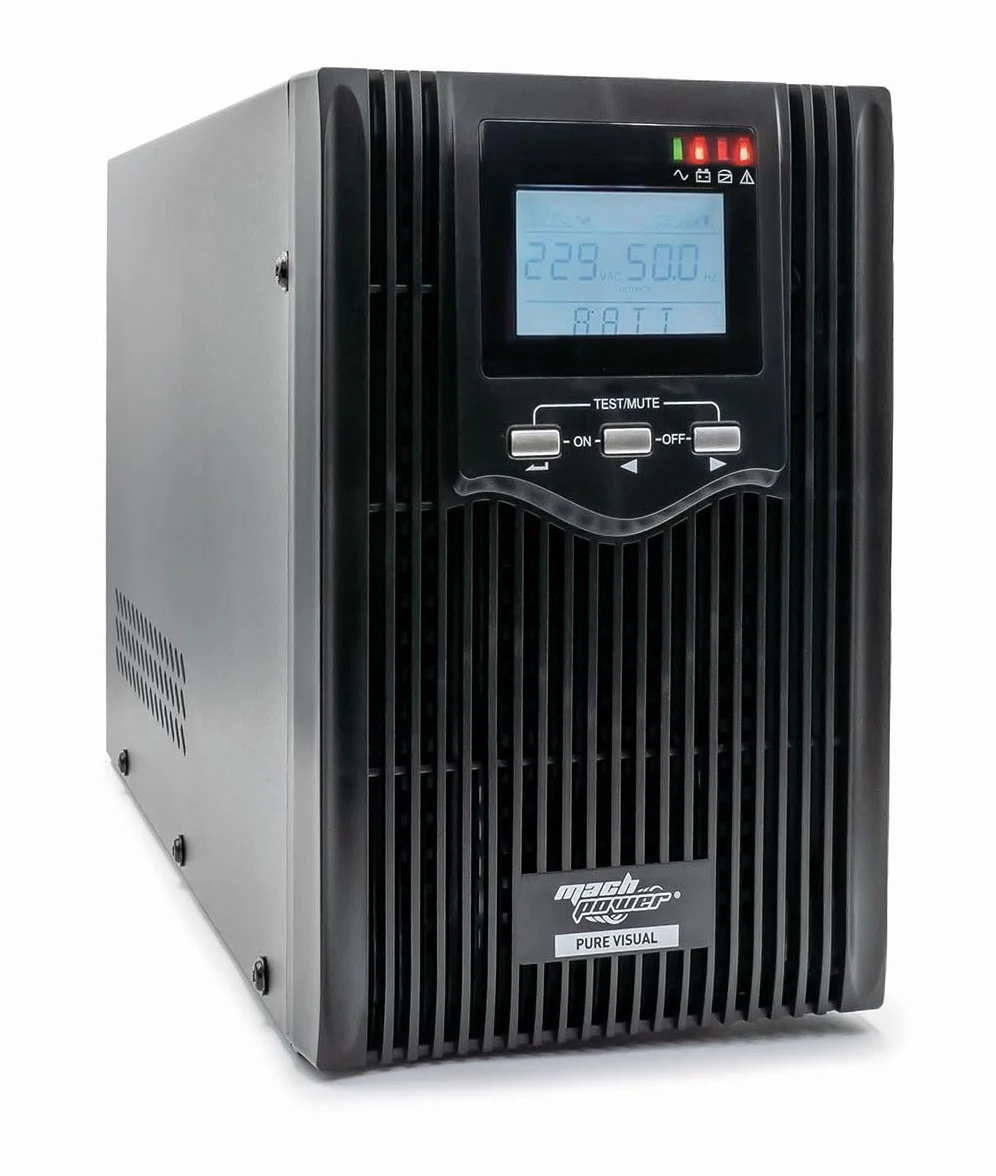 UPS line interactive 3000VA/2400W onda sinusoidale pura AVR 4 batterie 12V/9Ah 3 uscite IEC gruppo continuità per PC