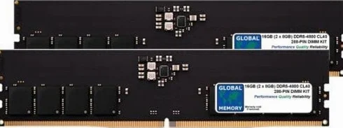 Kit RAM per PC e schede madri DDR5 4800MHz PC5-38400 288-PIN DIMM da 16 GB (2 x 8 GB) per schede madri