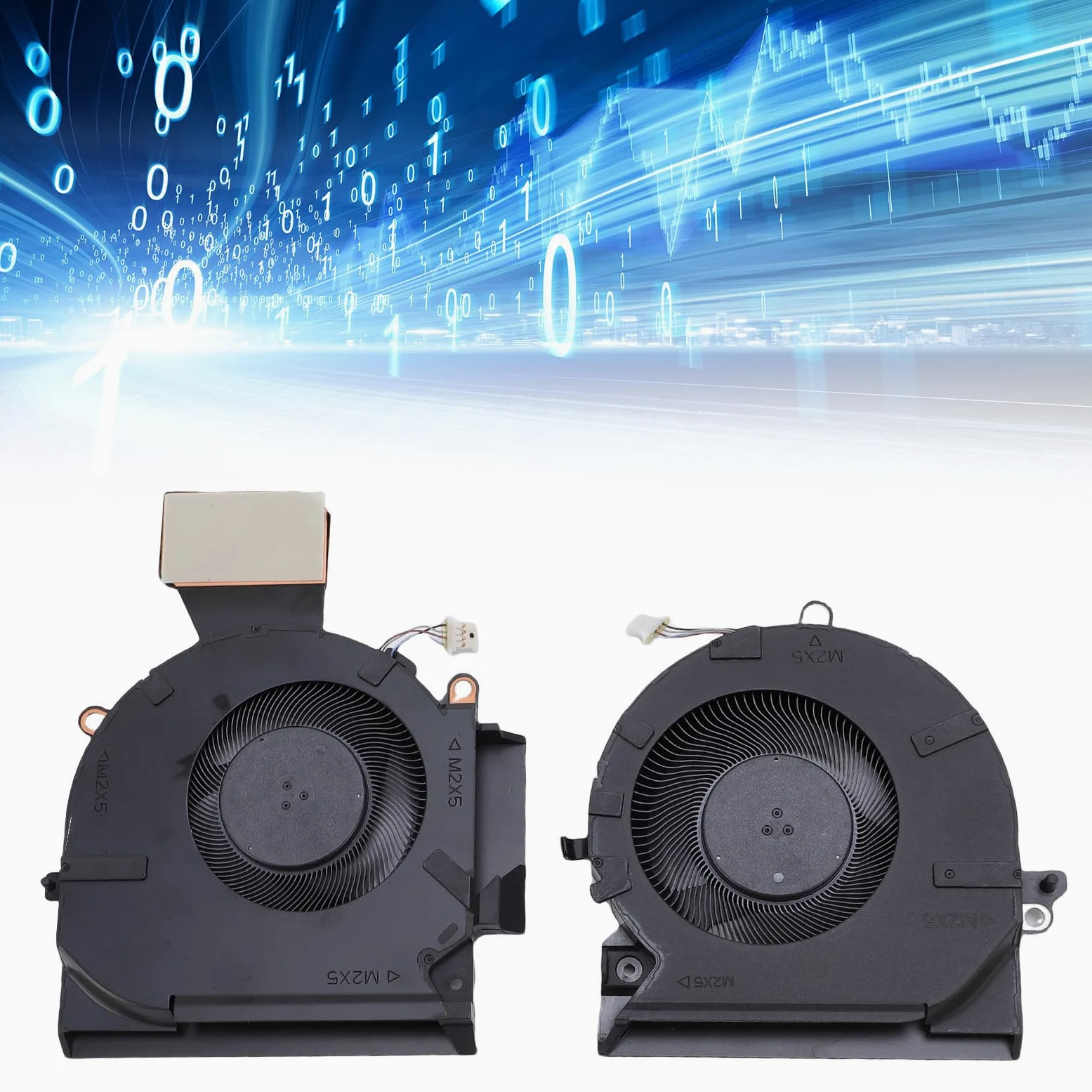 Elprico Ventola di Raffreddamento CPU e GPU per Presomenziale 16-B 16-C TPN-Q265 TPN-Q267 Laptop M75487-001 ND8CC02-20K25 M75488-001 Fan di Raffreddamento con Raffreddamento Rapido e