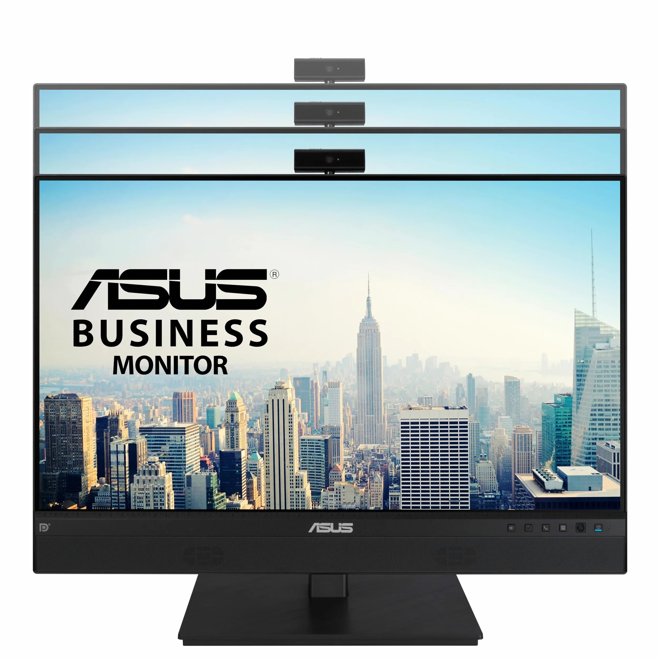 ASUS BE24ECSNK, Monitor 23.8”, FullHD(1920x1080), IPS, Frameless, Webcam FullHD Integrata, Microfono Ai Noise Canceling, USB-C, Speaker Integrati, Design Ergonomico, Eye Care, Riduzione Luce Blu, Nero