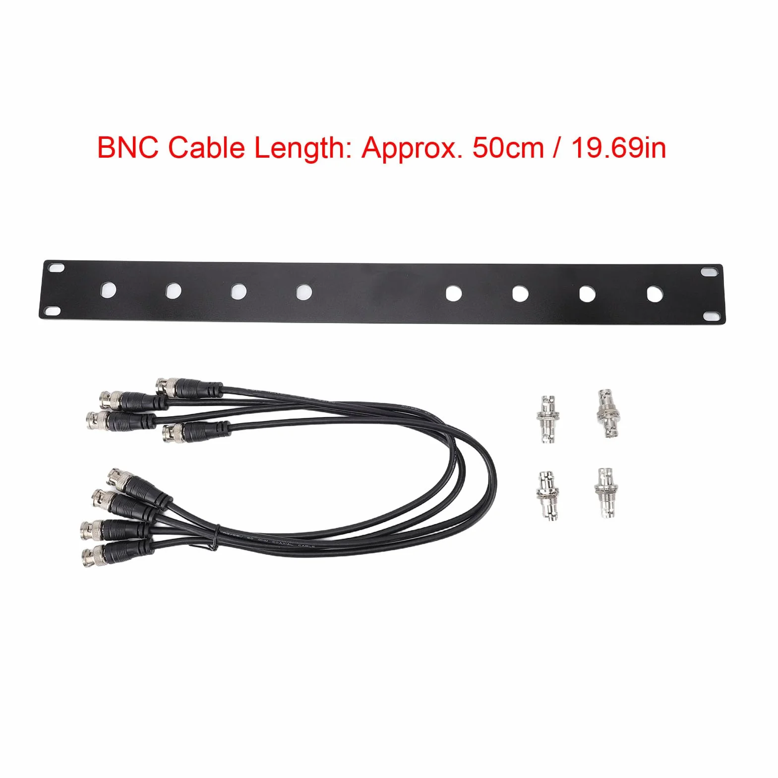 Topiky Kit Rack Antenna per Montaggio Anteriore, Pannello 1U con Connettori BNC Femmina Maschio per Sistemi Wireless SLX SLX2 LX4 PGX2