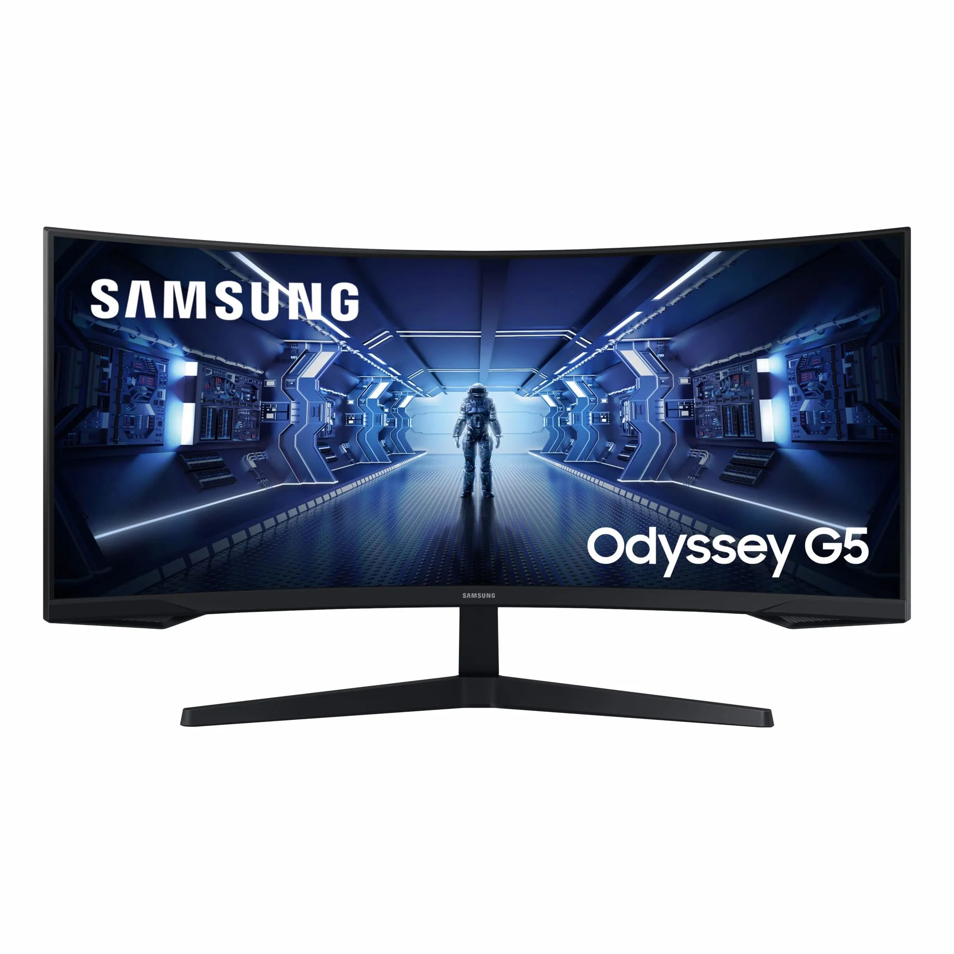 Samsung Odyssey G5 C34G55 Monitor Gaming 34" Curvo 1000R 3440x1440 Ultra WQHD 165Hz 1ms VA HDR10 FreeSync Premium HDMI DisplayPort