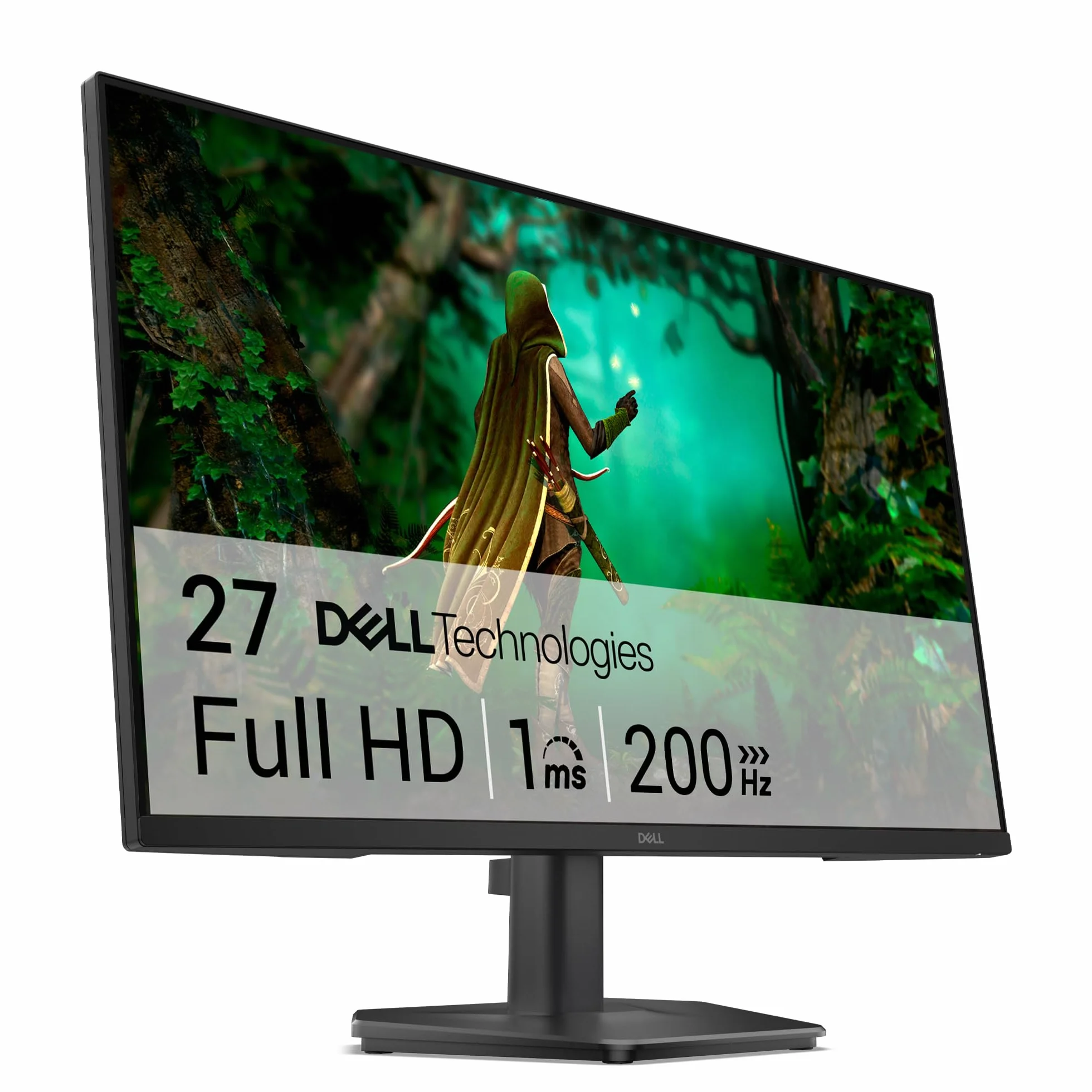 Dell SE2725HG 27" Gaming Monitor Full HD 200Hz Fast IPS 1ms AMD FreeSync Premium 99% sRGB VESA DisplayPort 2 HDMI Nero