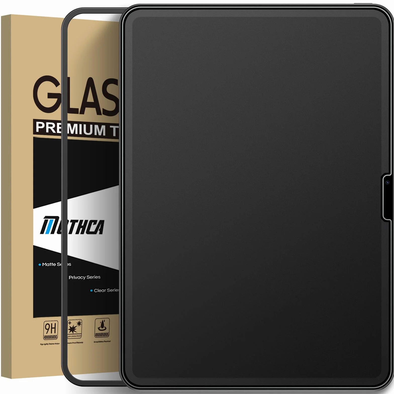 Mothca Pellicola Opaca per iPad Air 11 Pollici M2 M3 Vetro Temperato HD 9H Anti-Impronte Antiriflesso