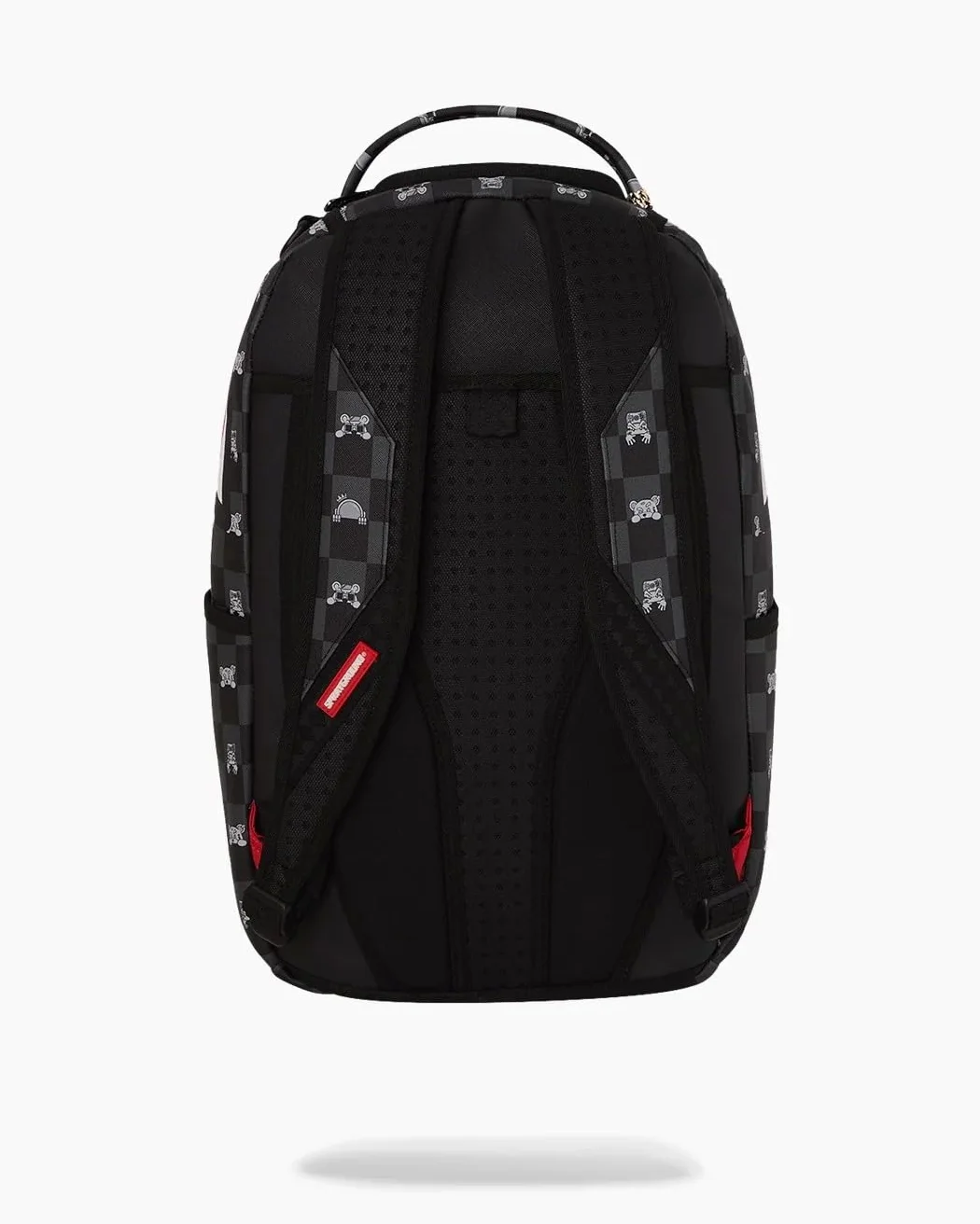 SPRAYGROUND Zaino Nero GRAY PEEKING CHARACTER CHECK DLXSV BACKPACK