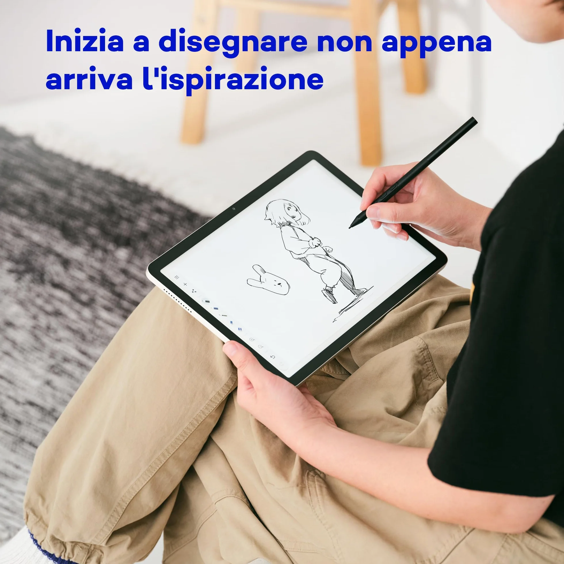Wacom MovinkPad 11 Tavoletta Grafica, tablet Android 14 (11″) per giovani creativi, con Wacom Pro Pen 3, display nitido, vetro opaco, fotocamere fronte/retro e app creative preinstallate