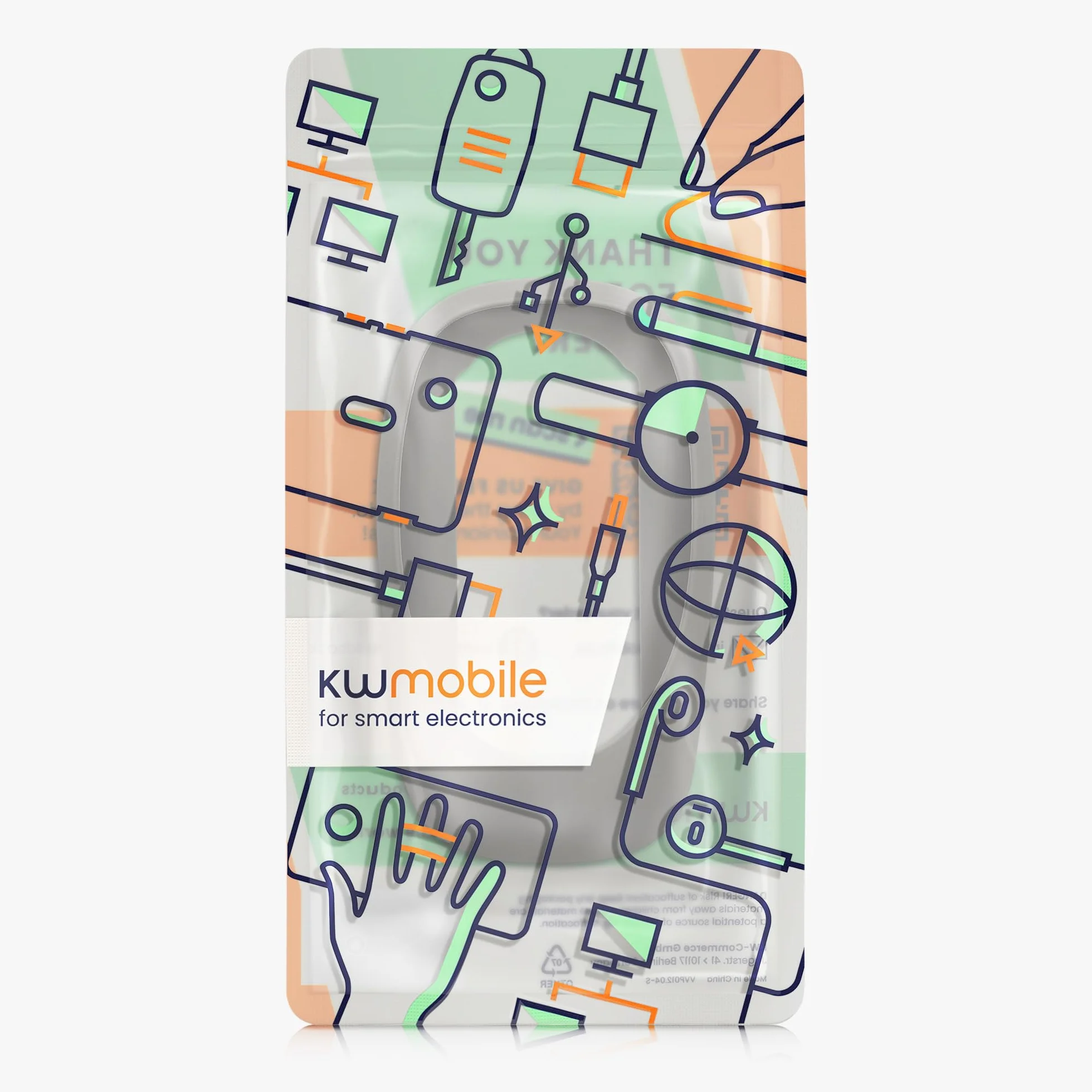 kwmobile Cover Compatibile con Apple Magic Mouse 1/2 Custodia - Pellicola Protettiva in Silicone - Protezione Morbida Antiscivolo - Grigio