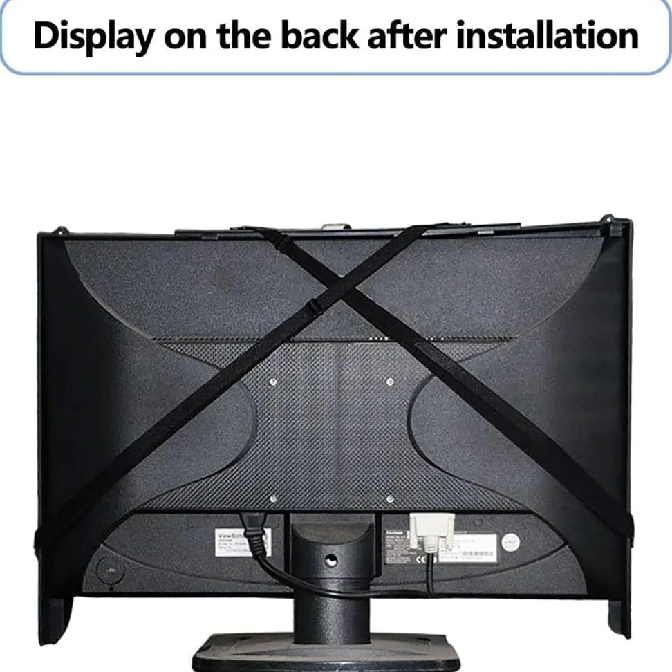 Parasole per Monitor, Parasole con Copertura su Tutti i Lati, Schermo da 27 Pollici, Parasole, paraluce Regolabile, per dell HP Viewsonic Philips Samsung Lenovo ASUS LG EIZO NEC Acer