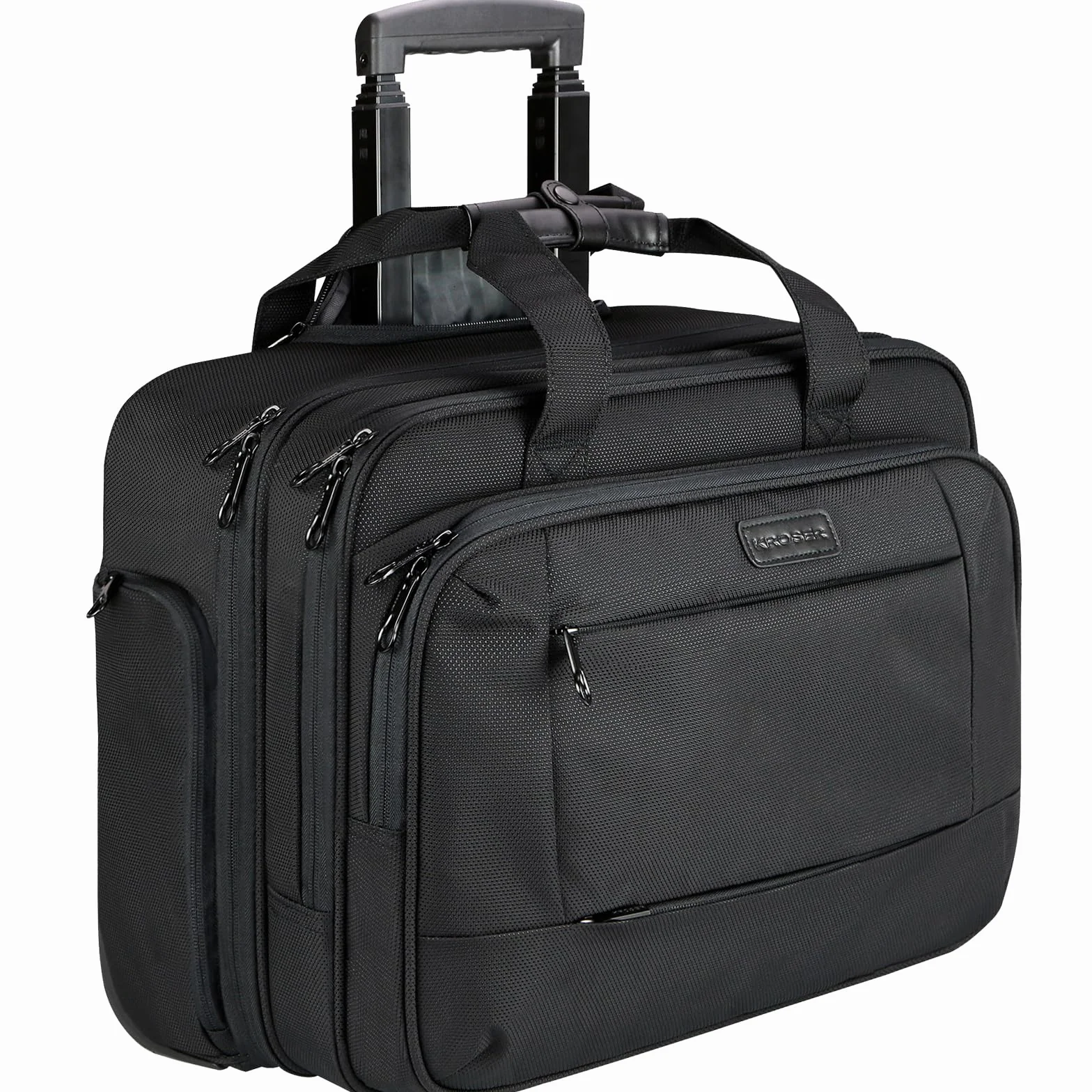 KROSER Borsa per Laptop con Ruote Trolley per PC Portatili Fino a 17,3" Impermeabili Valigia per Computer con Rotelle con Tasca RFID per lavoro/Affari/Università/Uomini/Donne-Rolling Laptop Bag