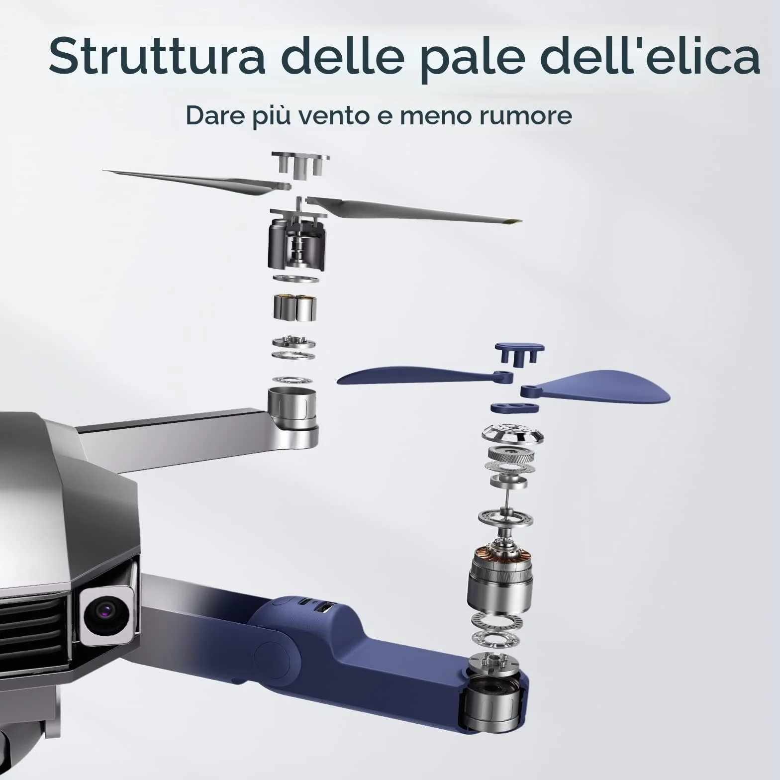 JISULIFE Ventilatore Portatile, Mini 3 In 1 con Batteria Ricaricabile, Ventilatore Tascabile Personale per Viaggi, Rsterni, Power Bank USB, Torcia Elettrica, Regali Ideali Essenziali - Blu