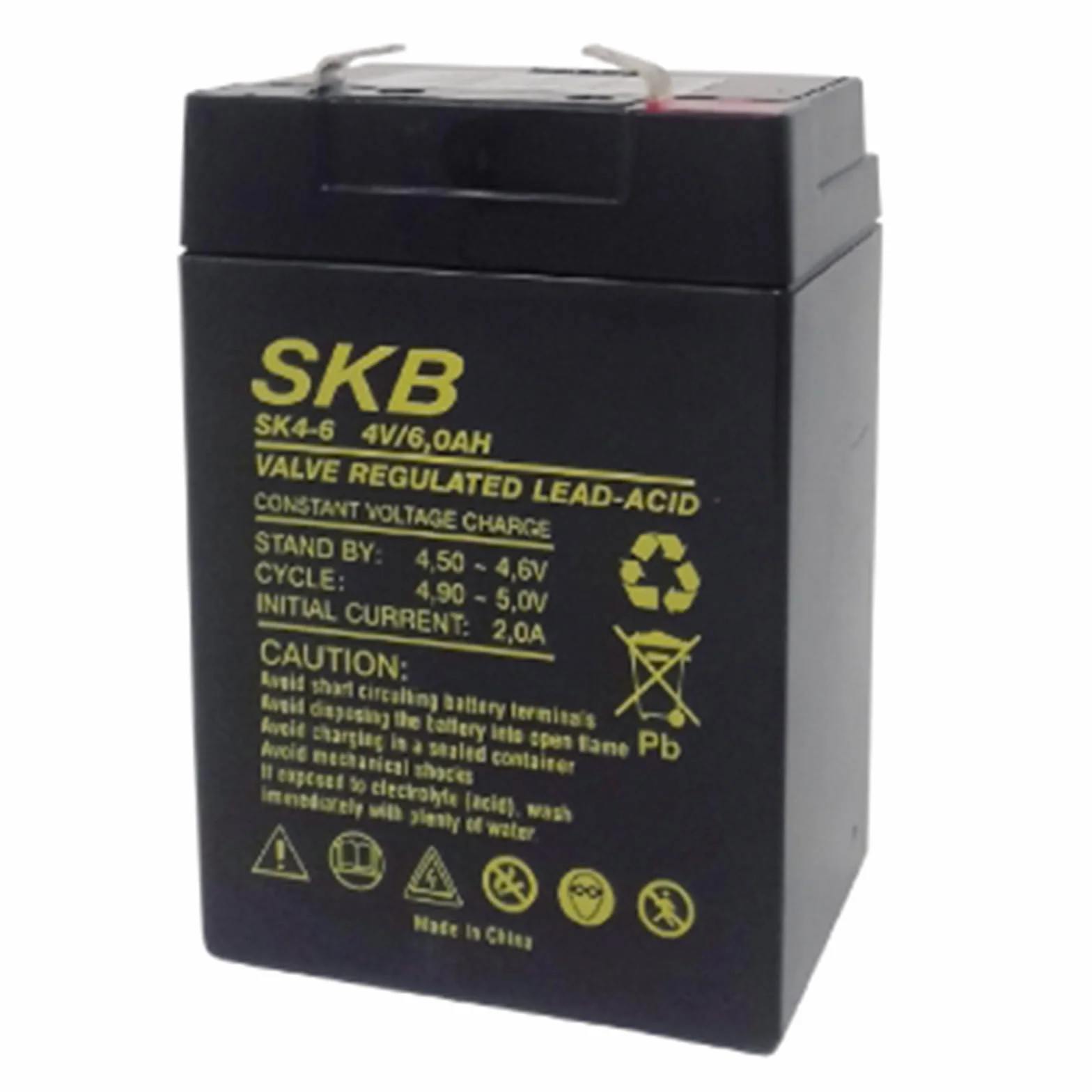 BATTERIA AL PIOMBO SKB 4V 6AH F1 SK4-6