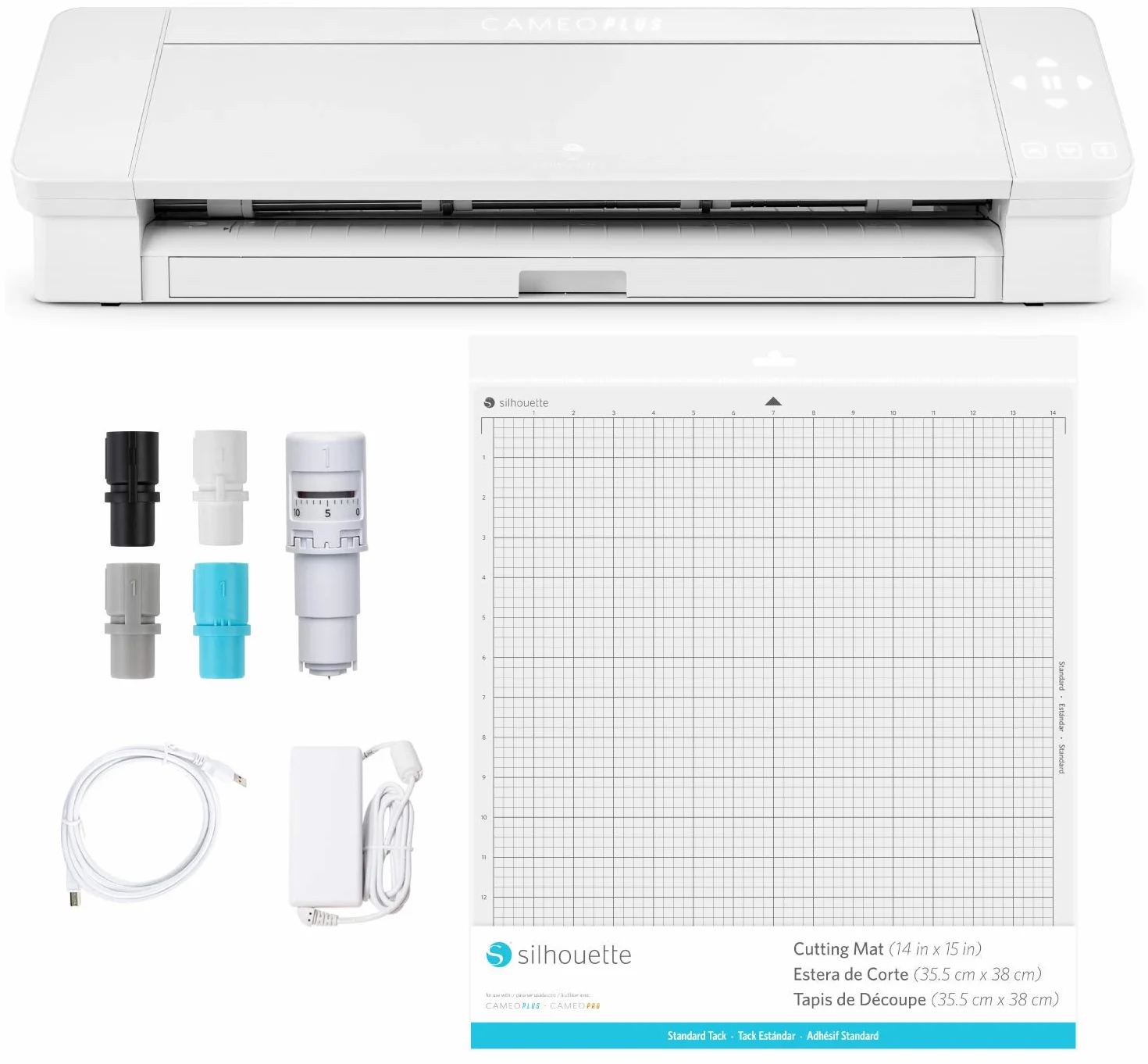 Silhouette America Silhouette Cameo 4 Plus Plotter da Taglio, Bianco, 38cm Arbeitsbreite
