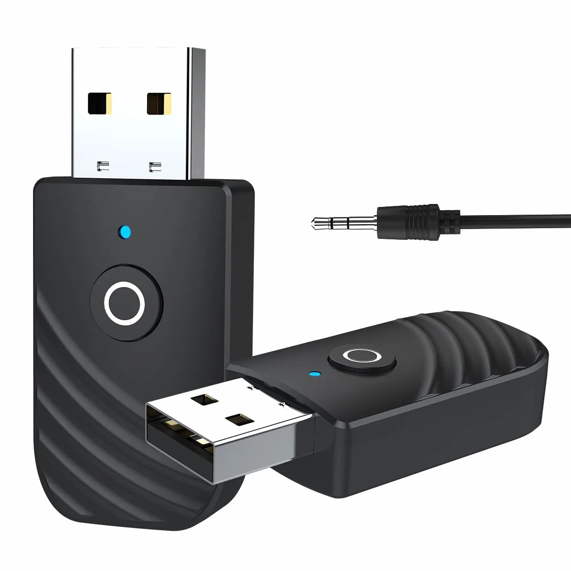 usb ricevitore bluetooth trasmettitore per tv adattatore chiavetta BT5.0 con 3.5mm AUX per PC/Cuffie/Altoparlanti/Autoradio/Stereo