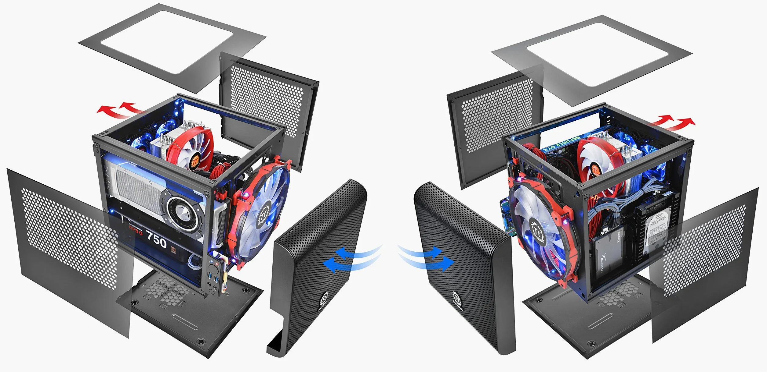 Thermaltake Core V1 vane portacomputer Cubo Nero