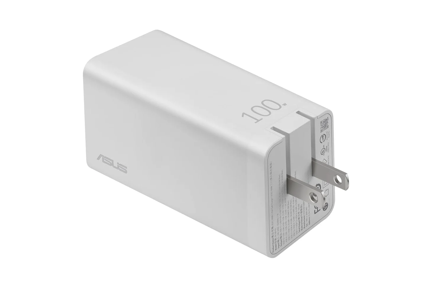 ASUS - Chargeur universel ROG GaN 100W blanc 3 ports