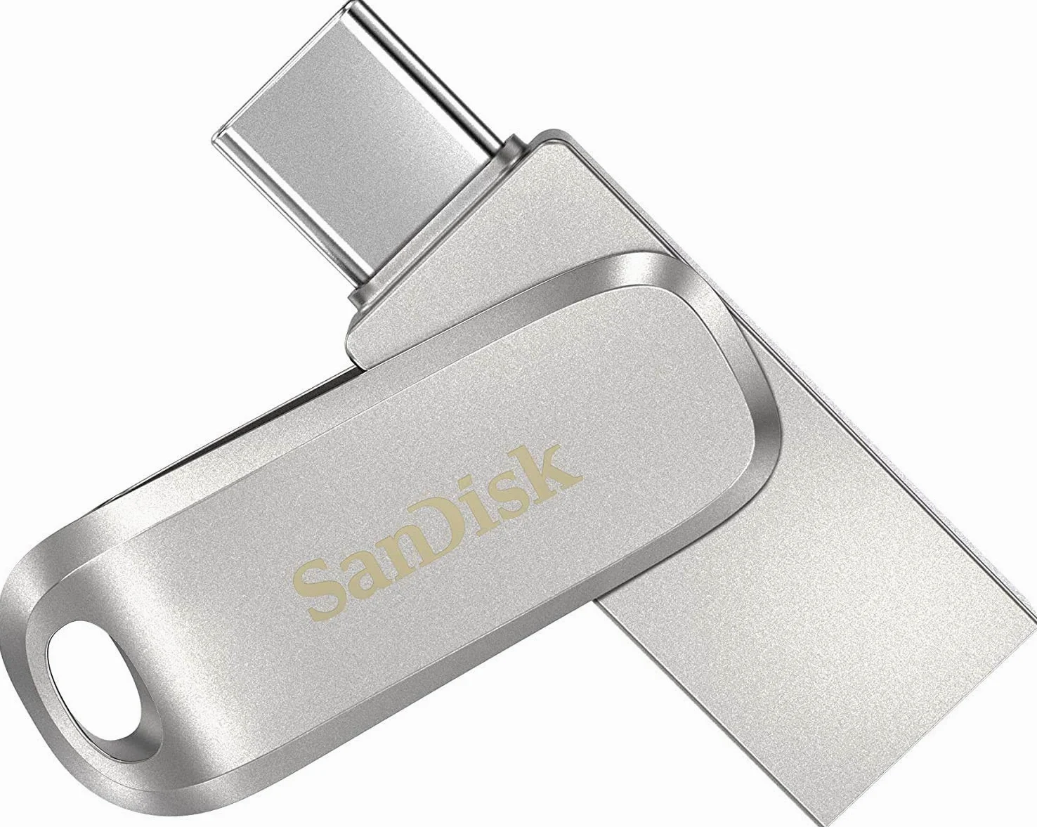 SanDisk Ultra Dual Drive Luxe USB Type-C and Type-A 1TB, up to 150MB/s, USB 3.1 Gen 1, All Metal, 2-in-1 Device