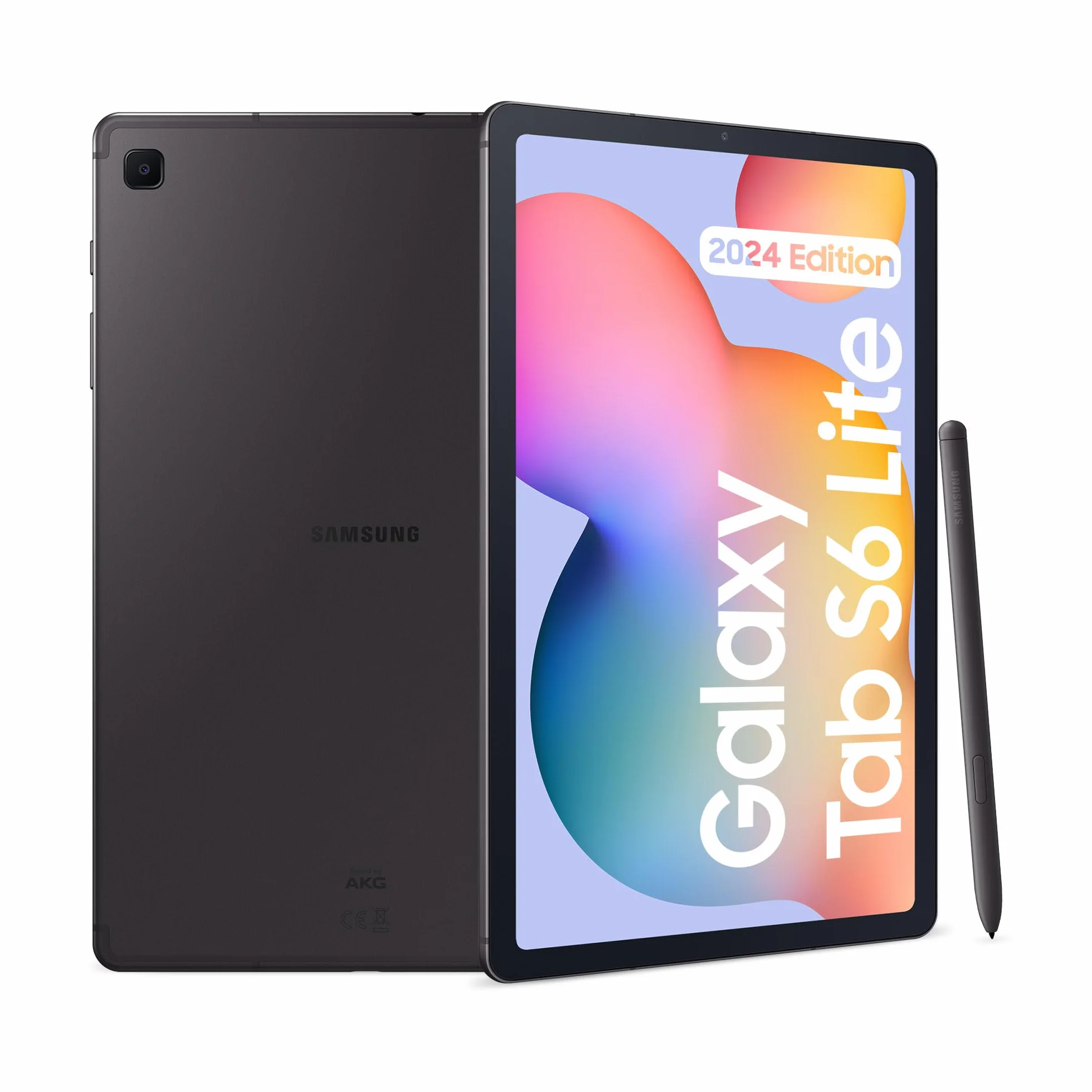 Samsung Galaxy Tab S6 Lite (2024), S Pen, Tablet, 10.4 Pollici Touchscreen LCD TFT, Wi-Fi, RAM 4 GB, 128 GB espandibili, Batteria 7040 mAh, Tablet Android 14 Oxford Gray [Versione italiana] 2024