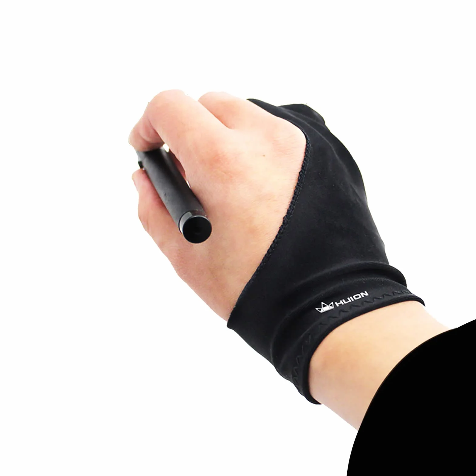 HUION Guanto Antivento Elastic per Tavolette Grafiche, Penna, Monitor, Disegno e Light Box - Modello Cura