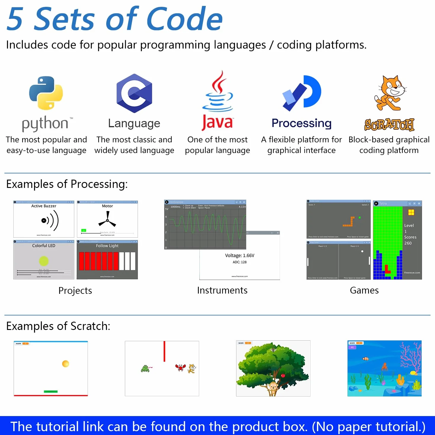 Freenove Kit Starter Completo per Raspberry Pi 5 4 B 3 B+ 500 Zero 2 W, Tutorial di 1170 Pagine, Python C Java Scratch Processing Code, 386 Articoli, 164 Progetti, Altoparlante Fotocamera