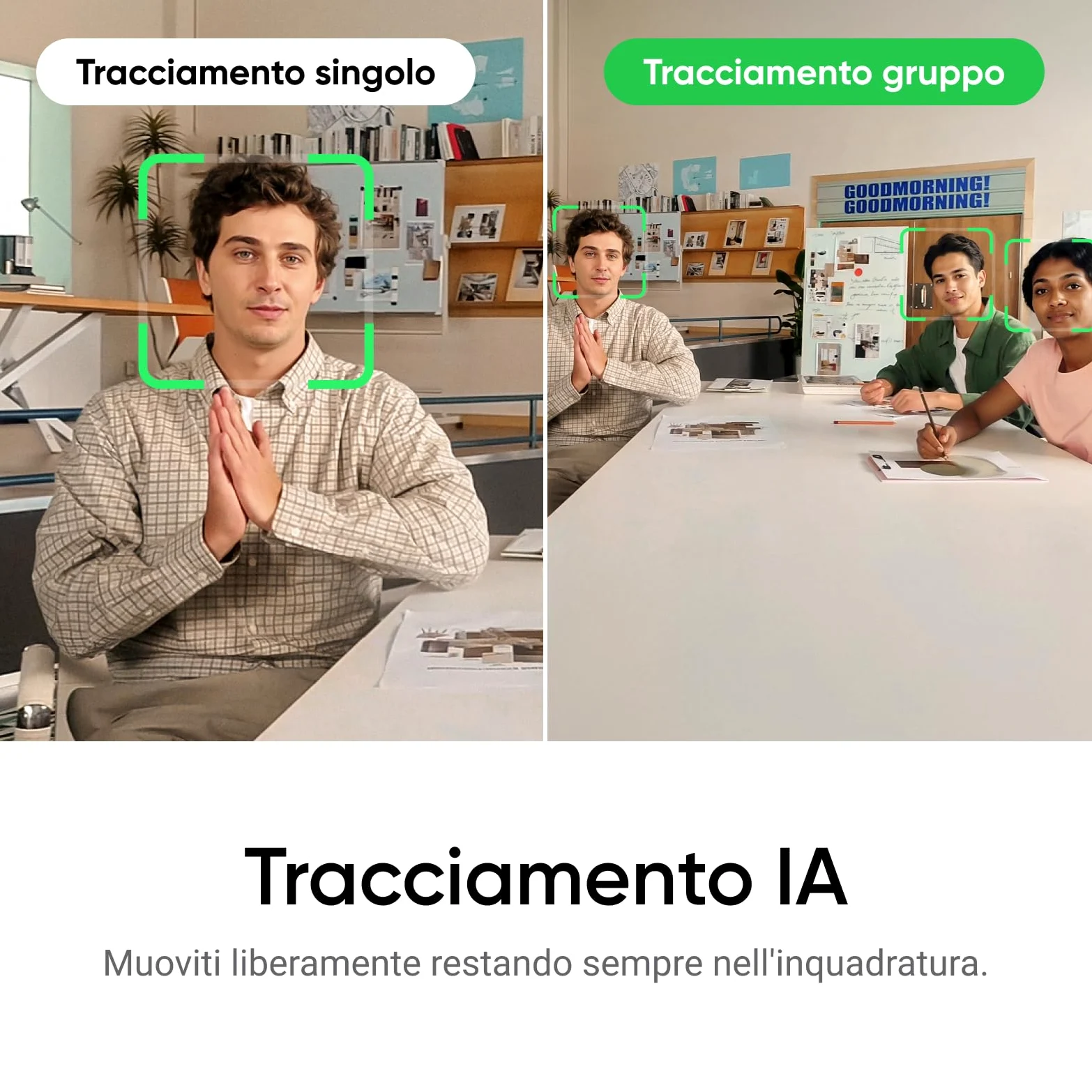 Insta360 Link2 Pack Treppiede 2.0 - PTZ 4K Webcam per PC/Mac, Sensore da 1/2", IA Tracking, HDR, Mic di cancellazione del rumore IA, Controllo gestuale per lo streaming, Videochiamate, Gaming