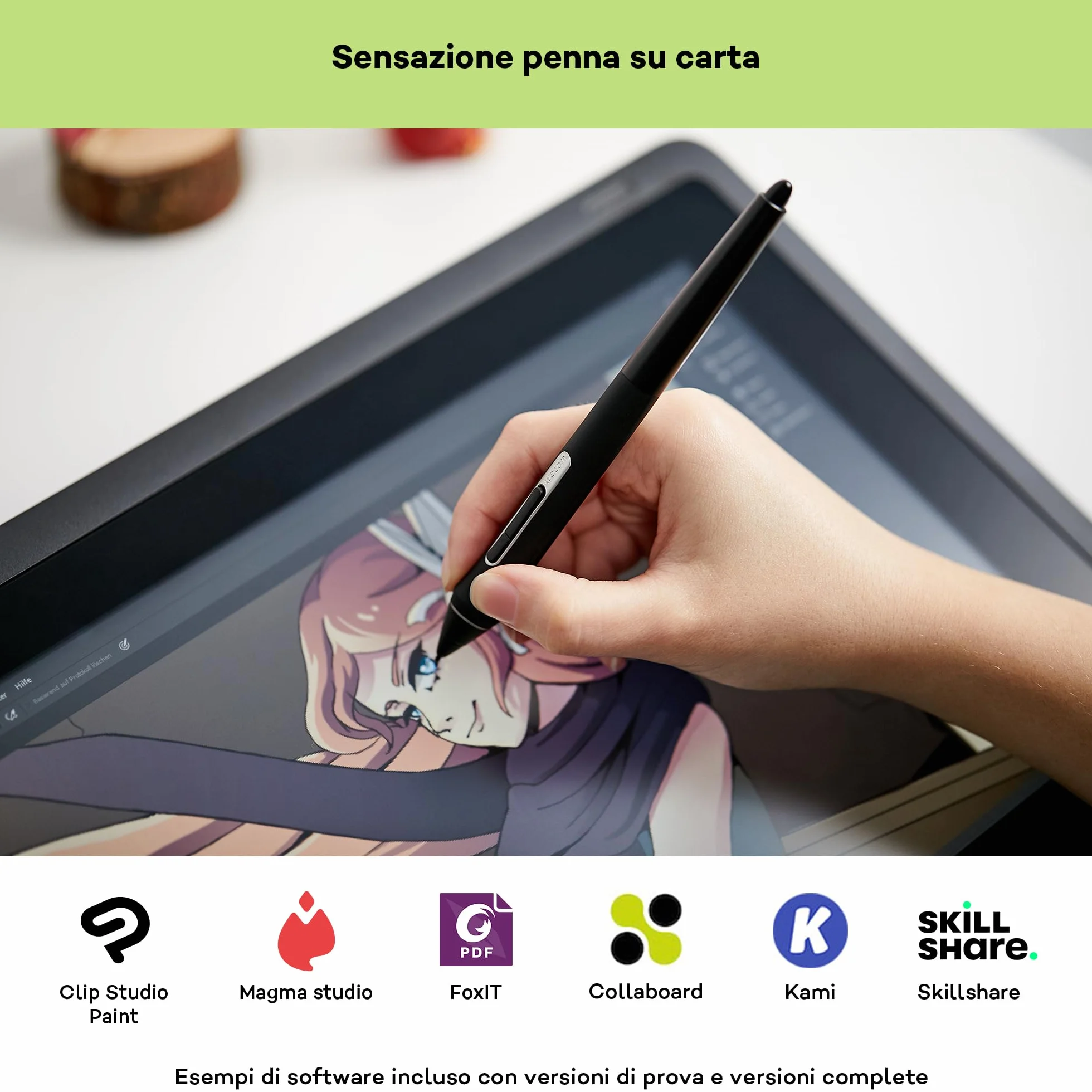 Wacom Cintiq 16 – Tavoletta Grafica con Schermo per Disegno Digitale, Penna Wacom Pen Pro 2, Nero, Full HD 1920 x 1080