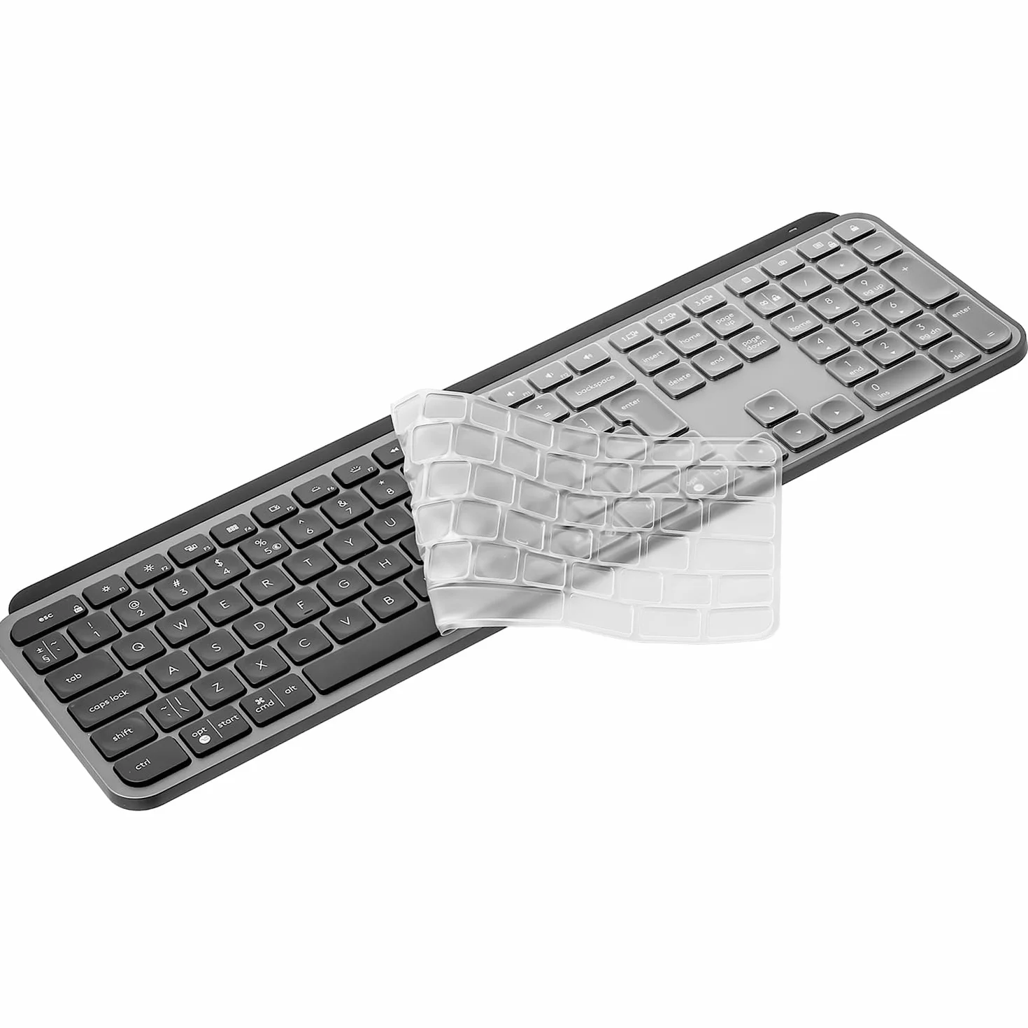 Tastiera per Windows Versione Logitech MX Keys S/MX Keys/Craft Keyboard (layout EU/IT,Tasto Invio Forma 7", con tasti numerici) - Protezione tastiera