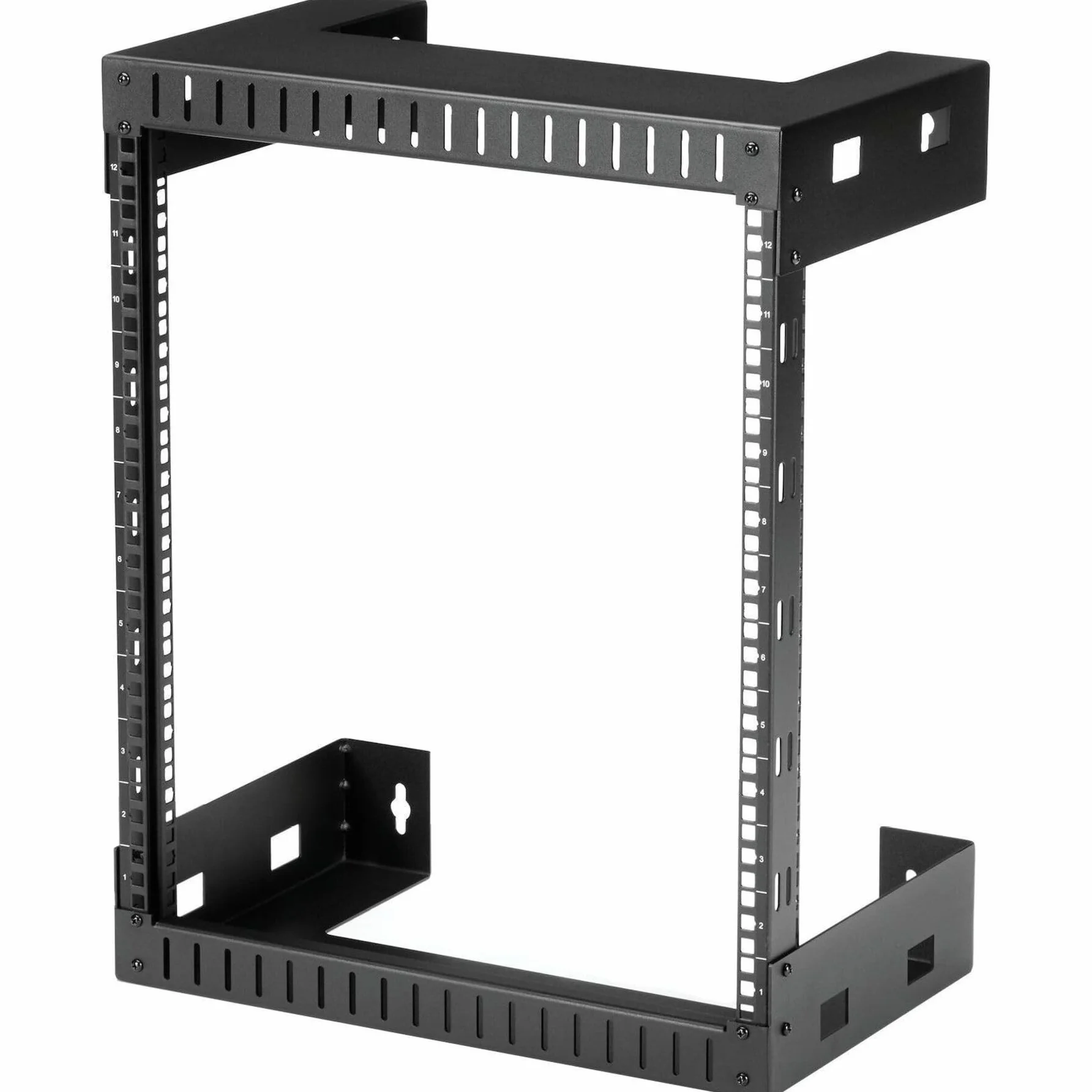 StarTech.com Armadio Rack a Muro 12U 19" Server Rack a Telaio Aperto 2 Montanti Profondità 30cm per Apparecchiature IT/AV/Switch/Patch Panel